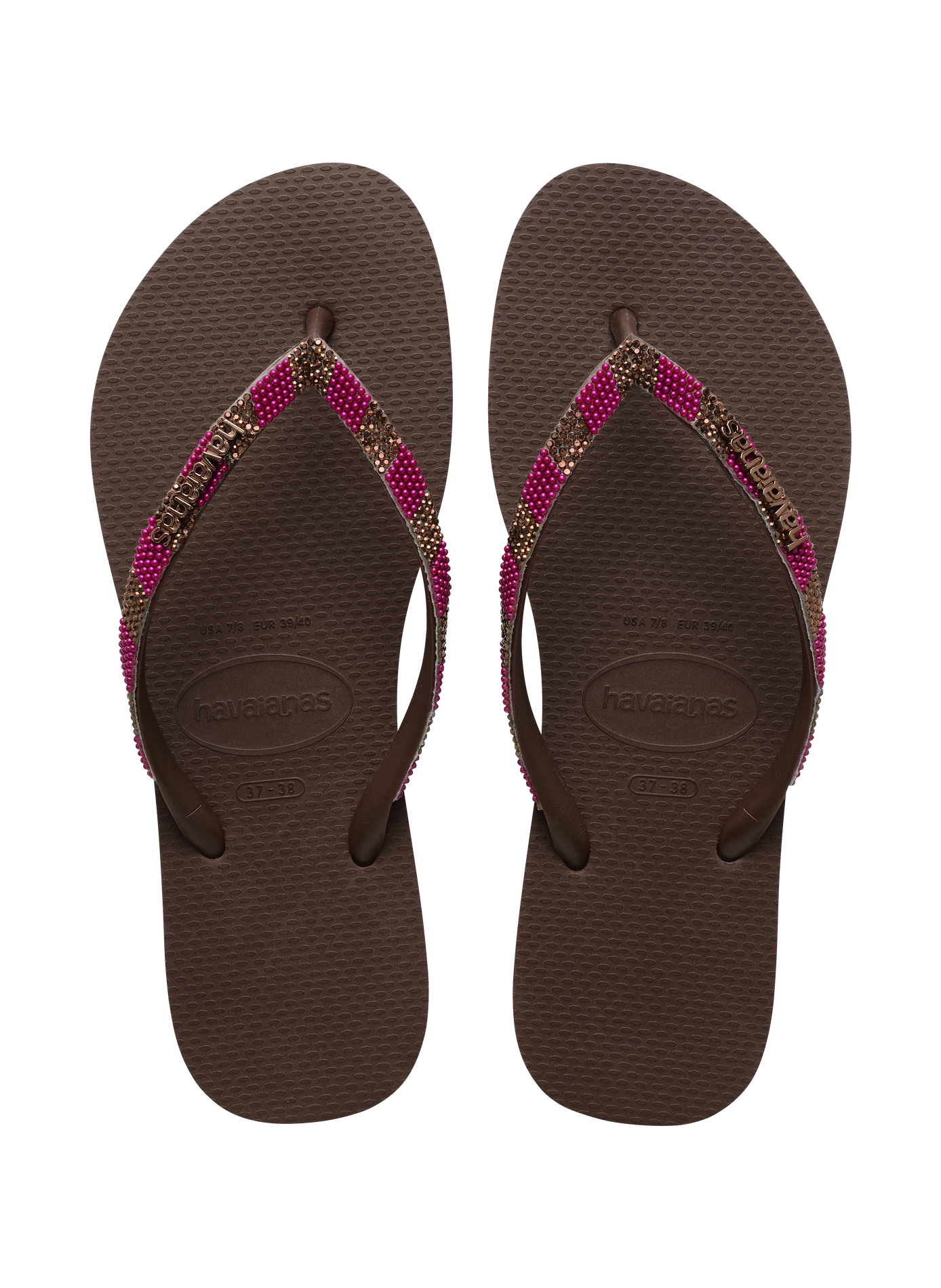 Tongs Slim Glow HAVAIANAS Marron