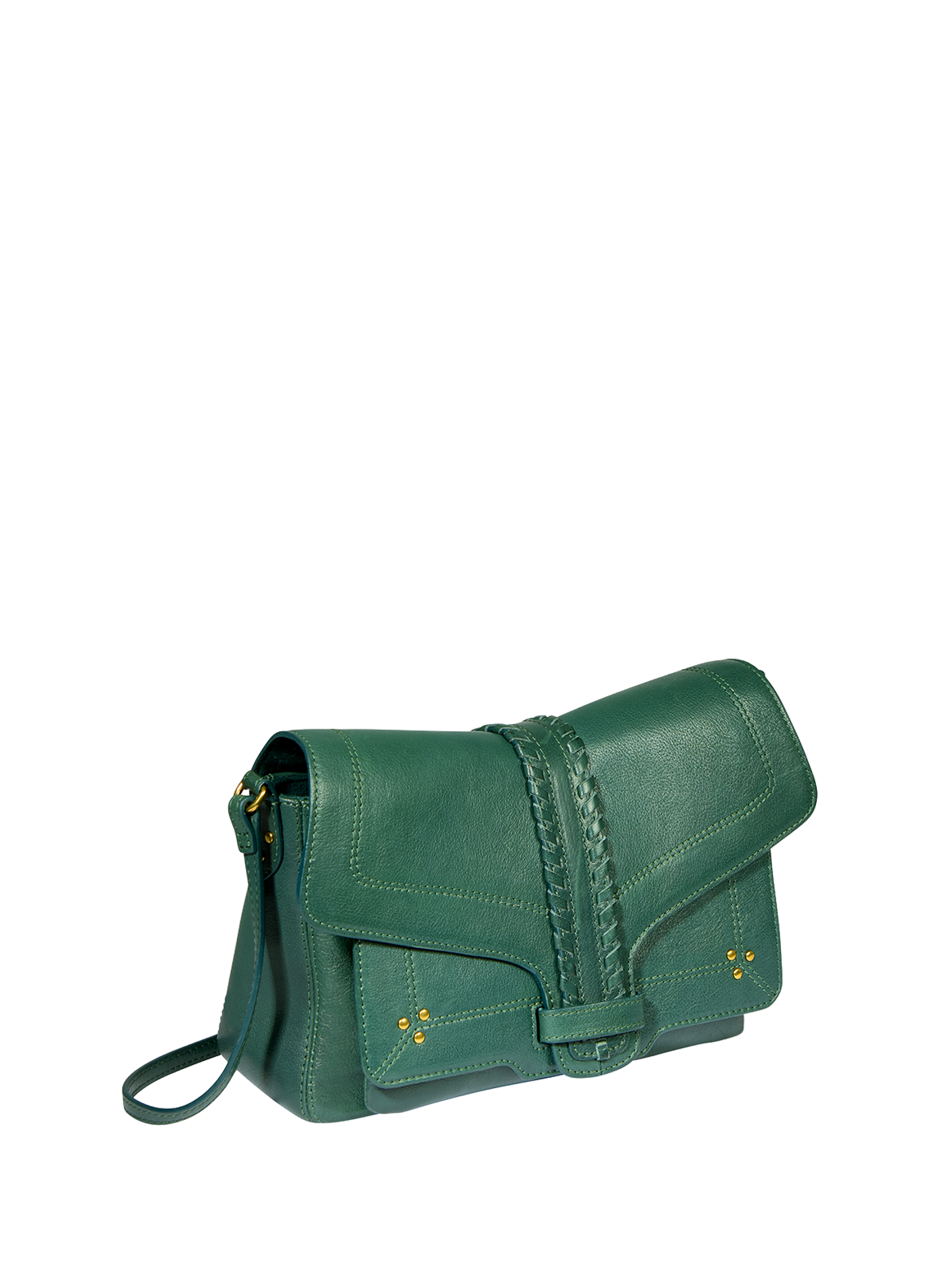 Sac épaule en cuir grainé JÉRÔME DREYFUSS Vert