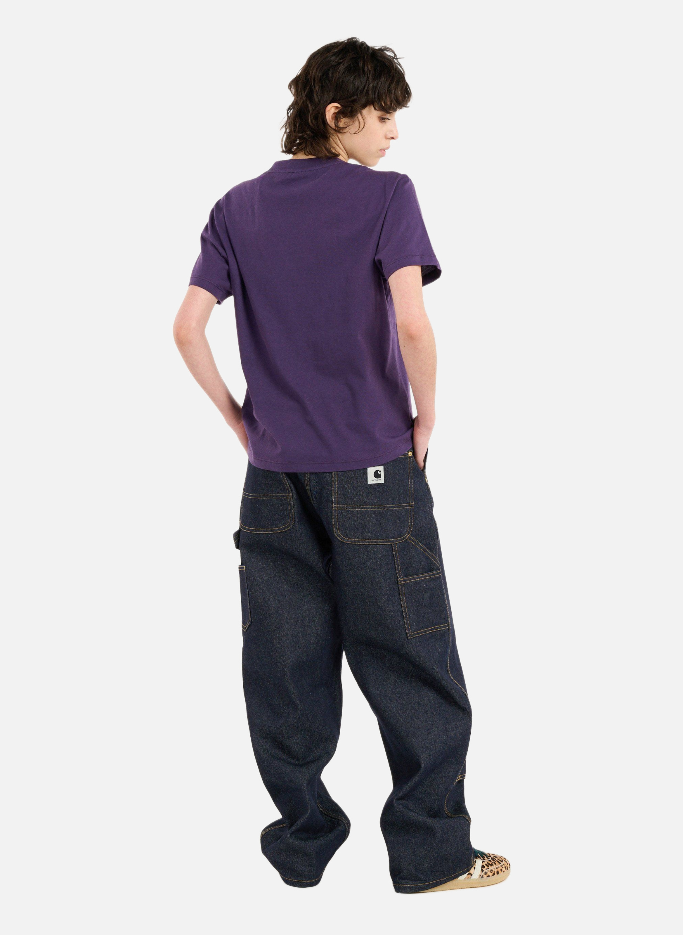 Jean w' brandon double knee pant CARHARTT WIP Bleu