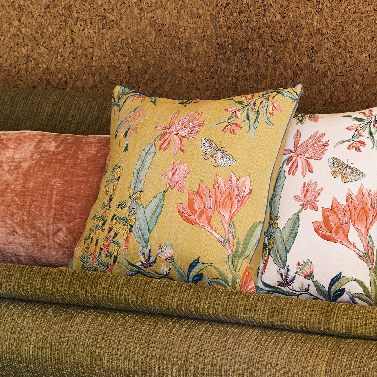 Housse de coussin en coton, ézio YVES DELORME Marron