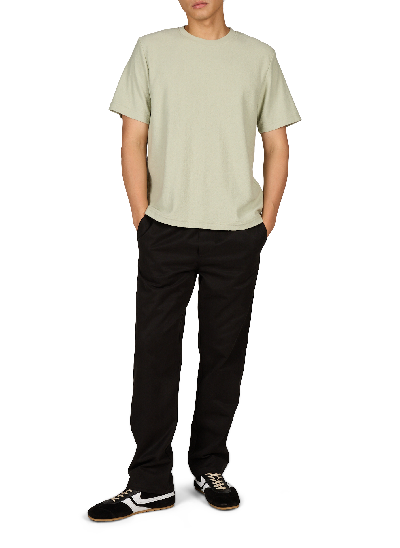 Textured T-shirt SAMSOE SAMSOE Green