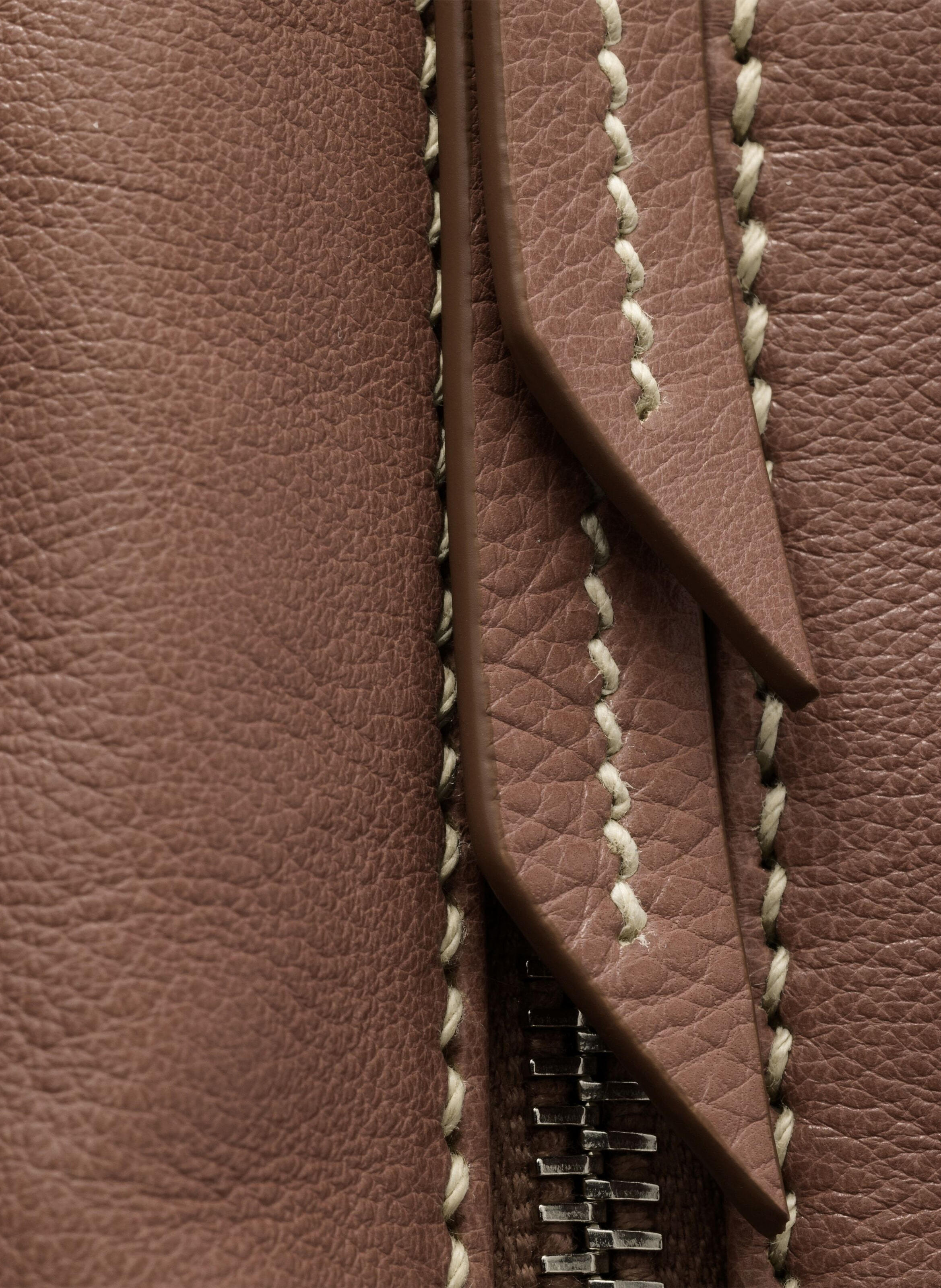 Cabas prada bonnie en cuir vieilli de taille moyen PRADA Marron