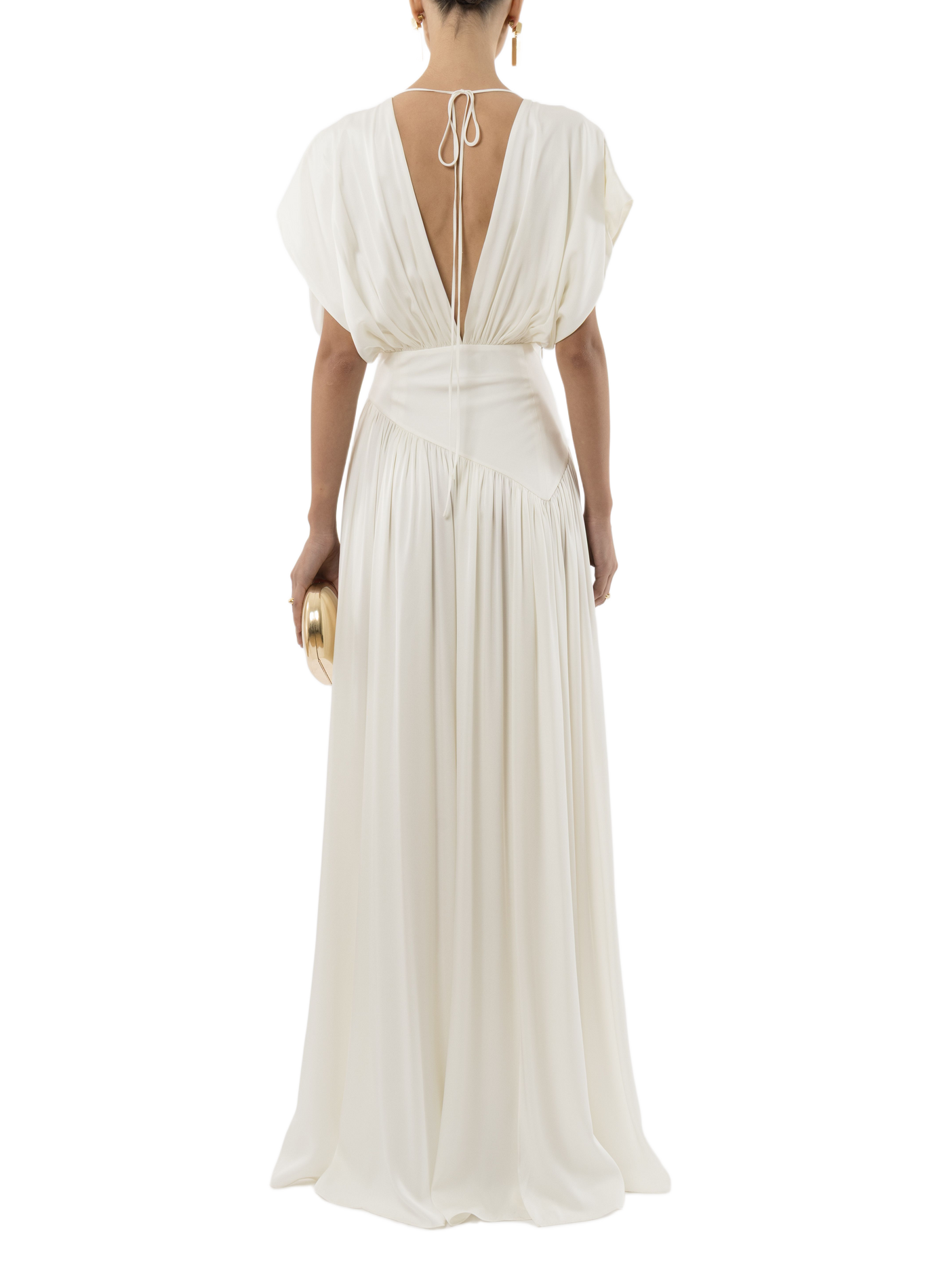 Langes Seidenkleid ARAKII Weiss