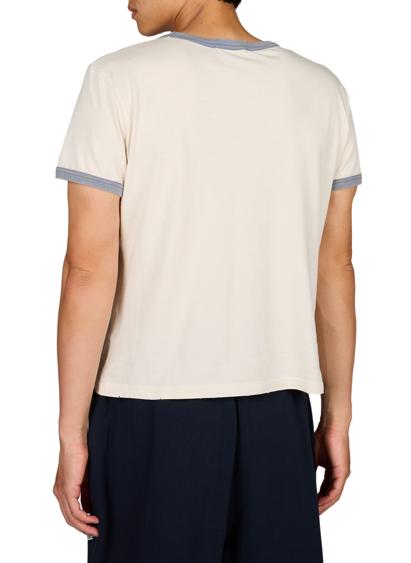 Tee-shirt sérigraphié en coton ACNE STUDIOS Gris