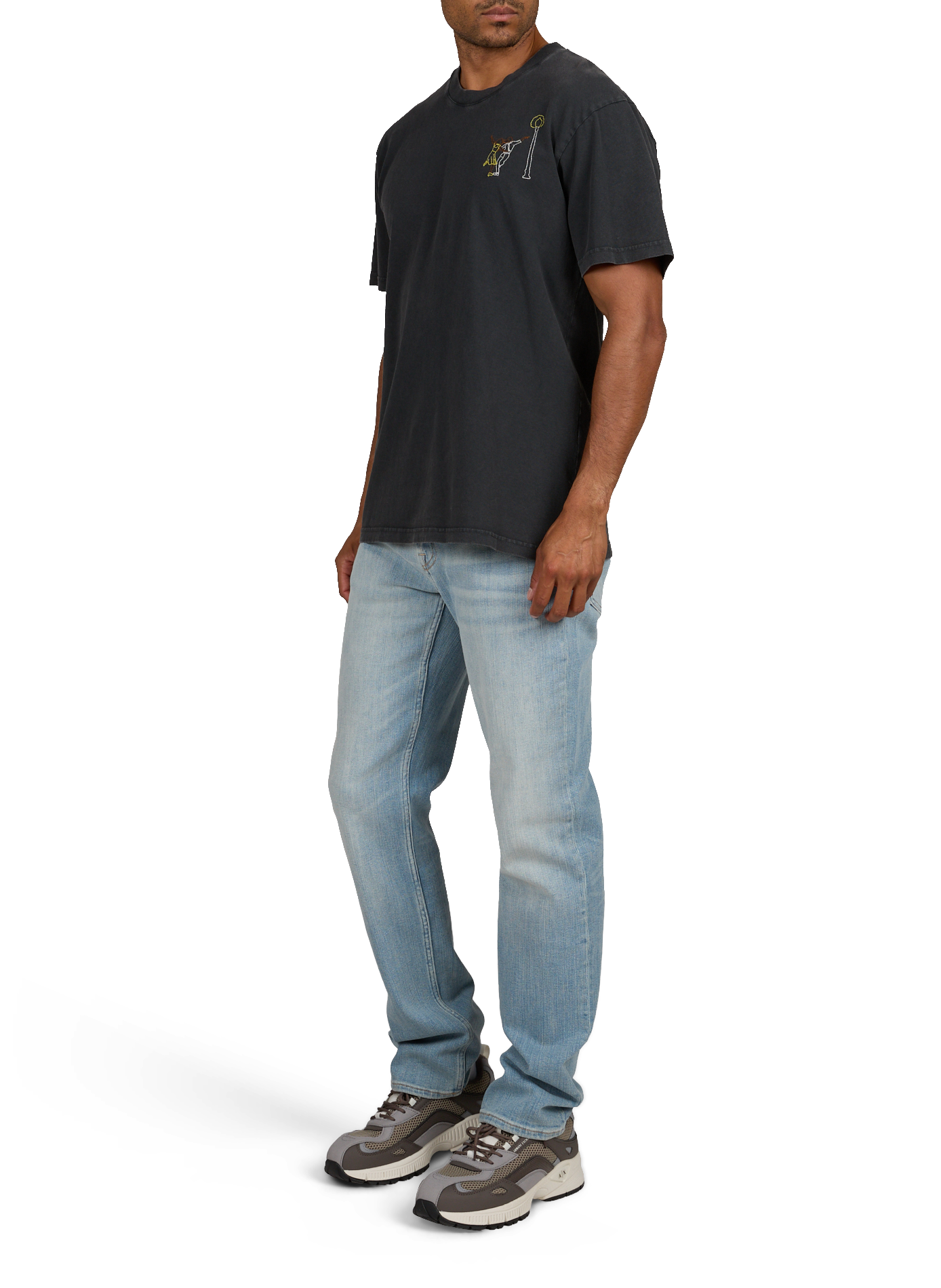 Patureau "Lalaladog" Cotton T-shirt MAISON LABICHE Black