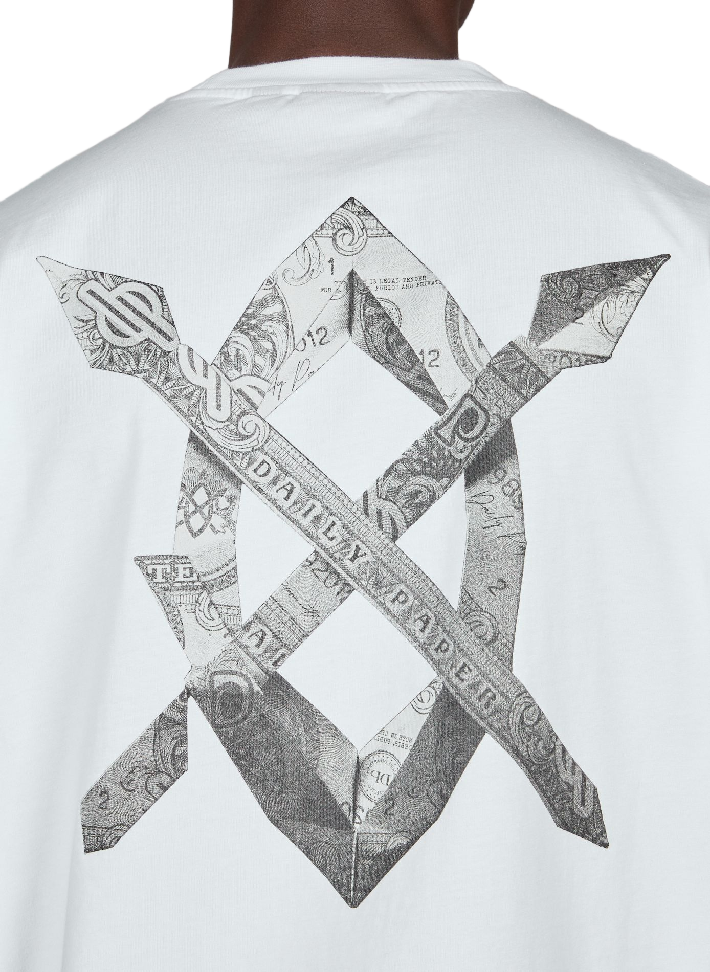 Bedrucktes T-Shirt DAILY PAPER Weiss