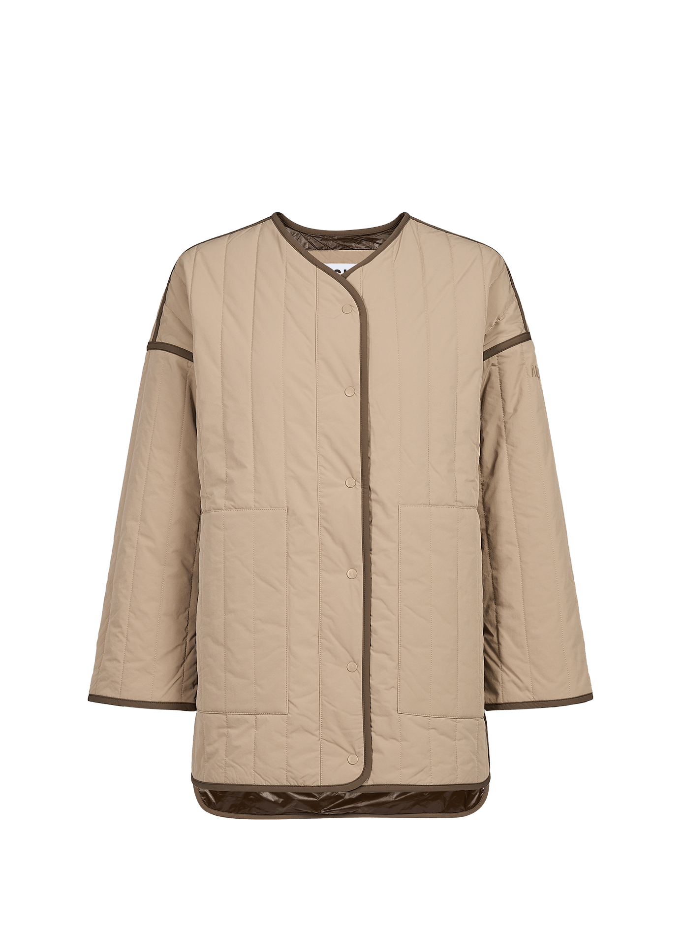 Quilted long sleeve jacket AIGLE Beige