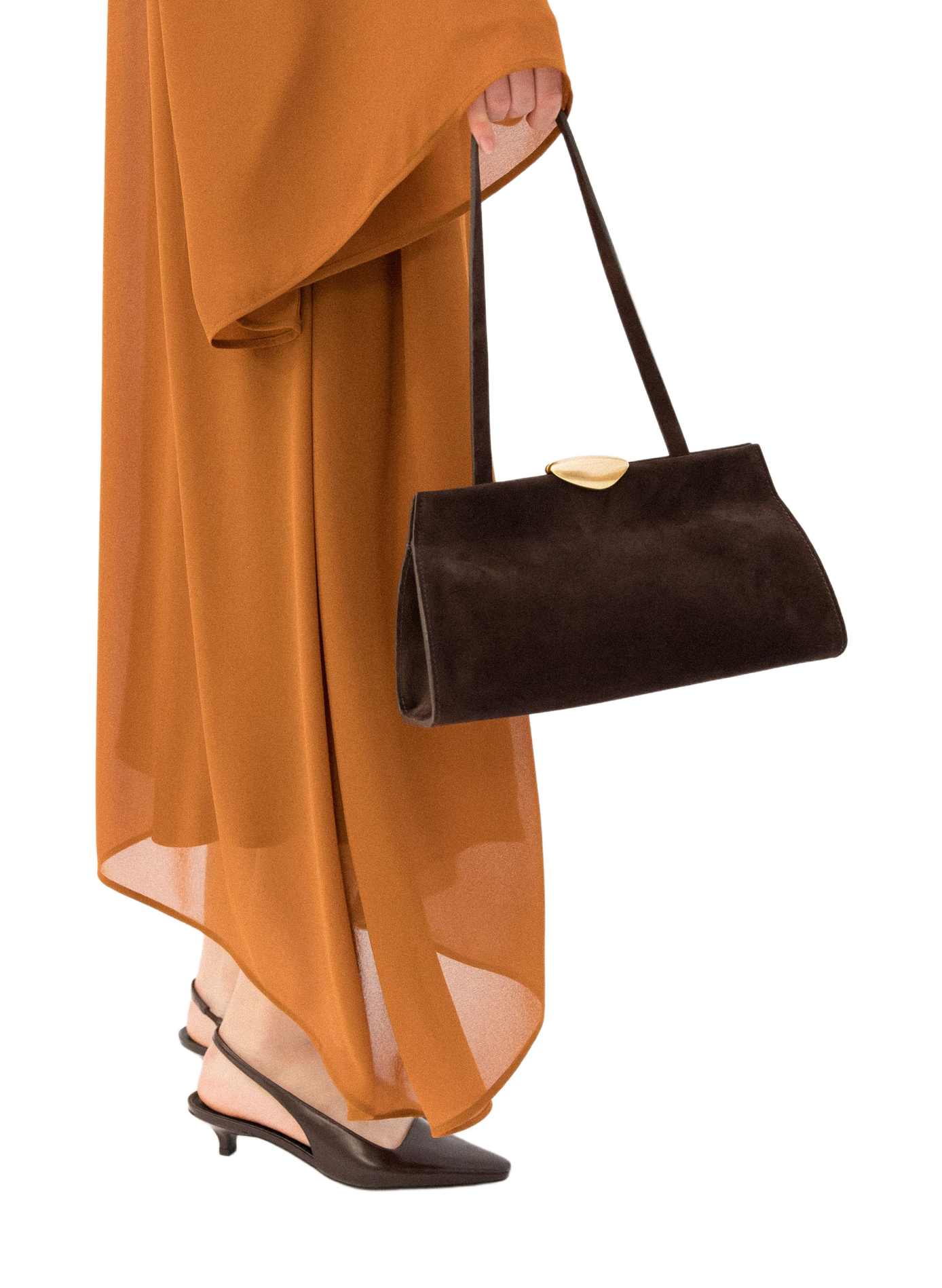 Noa Soft calfskin handbag MAISON MAESTOSO Brown