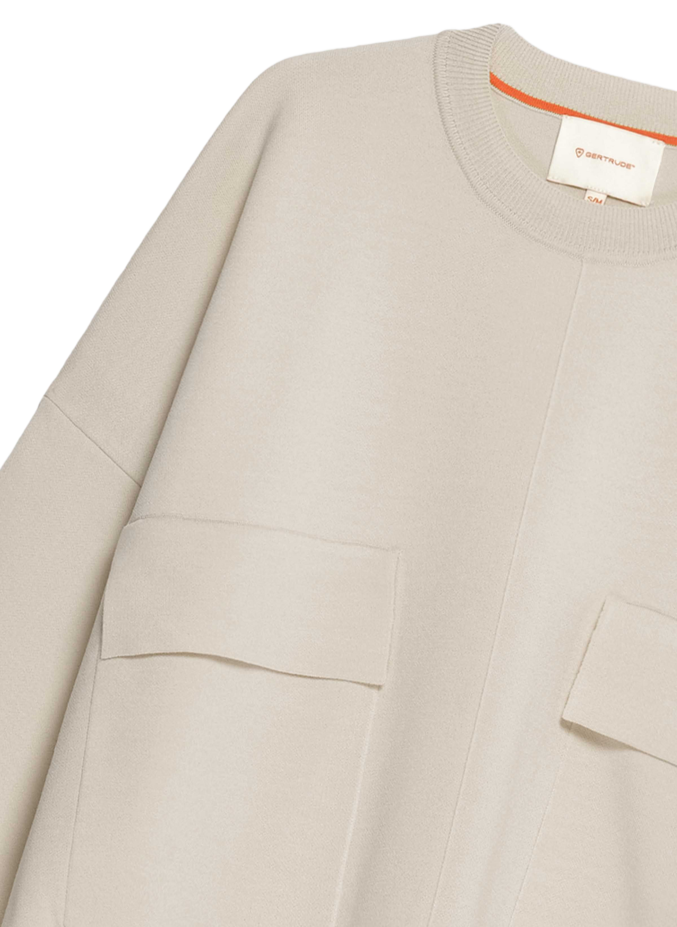 Straight-cut Chester sweatshirt in GERTRUDE Beige