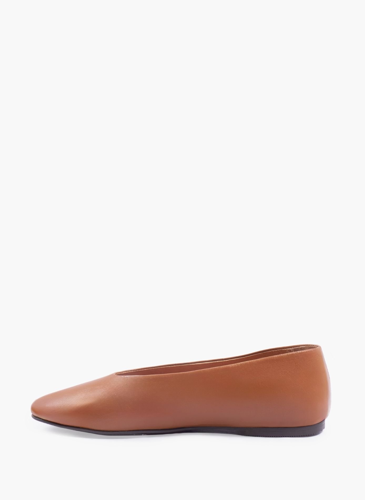 Ballerines souples paola cuir JULES & JENN Marron
