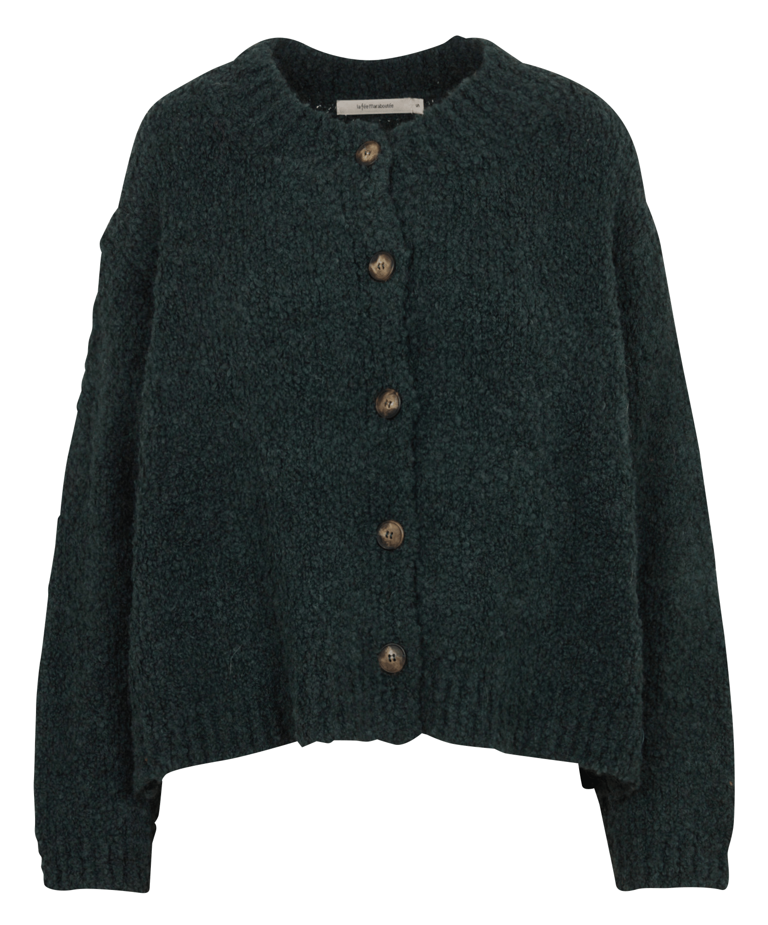 Oversized gebreid vest met ronde hals LA FEE MARABOUTEE Groen