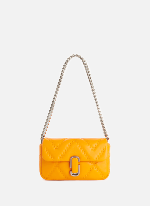 Mini-J-Tasche aus orangefarbenem LederMARC JACOBS 