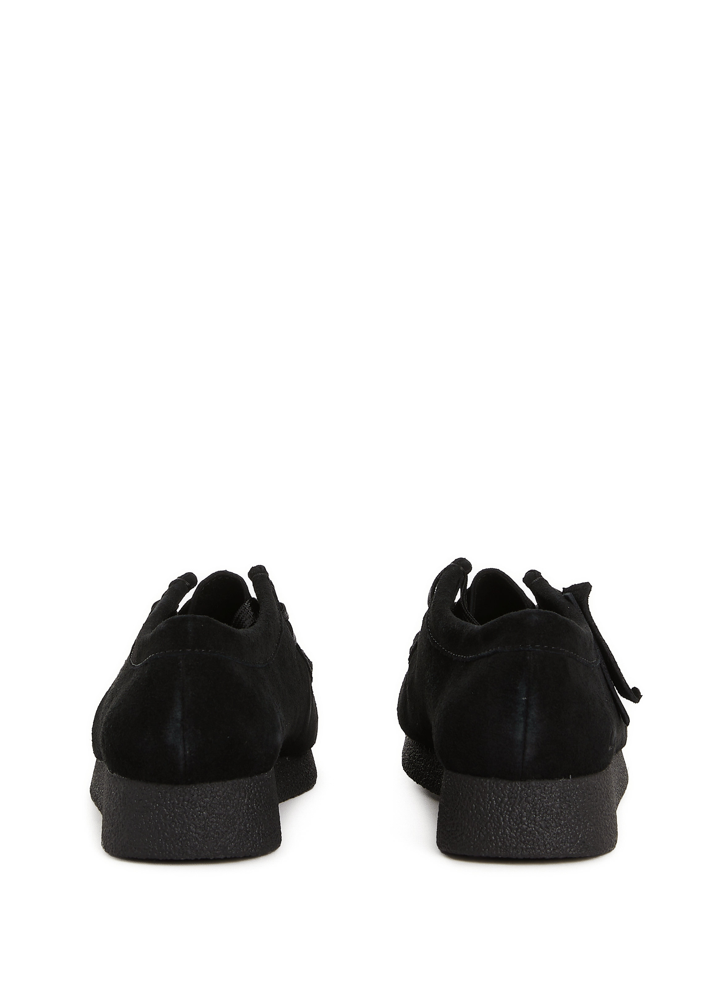 Wallabee suede flat shoes CLARKS Black