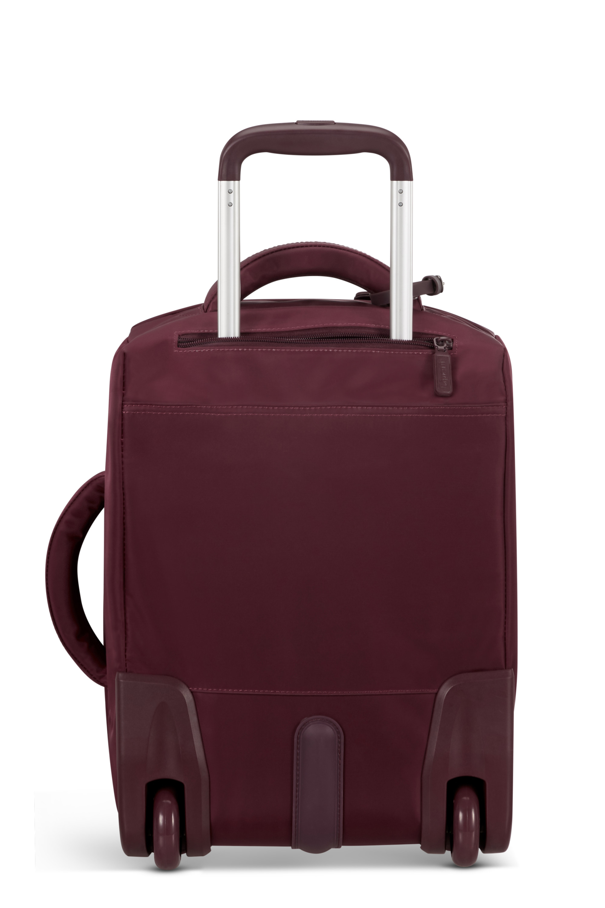 Foldable plume valise 2 roues taille s Rouge