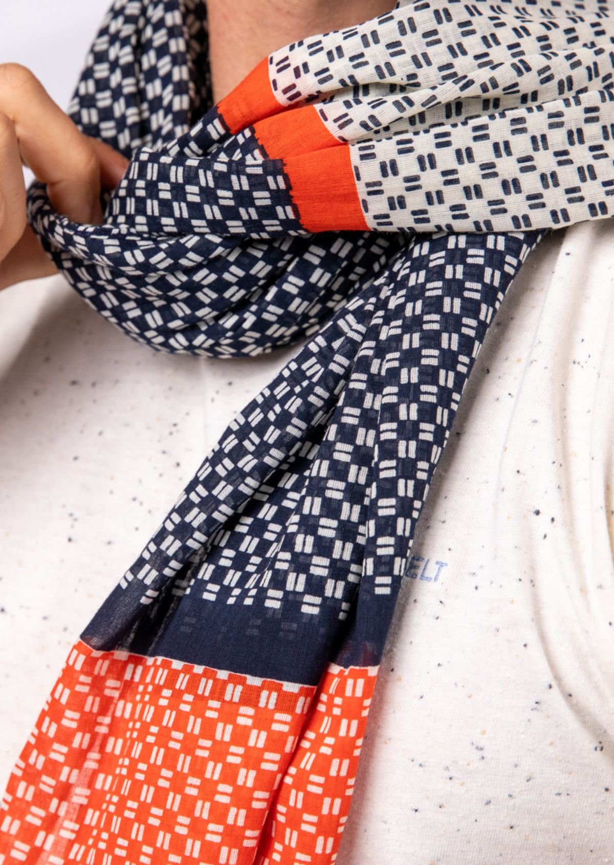 Foulard en coton biologique BILLYBELT Bleu
