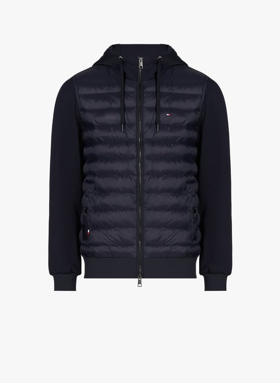 Veste bi-matière matelassée | Bleu by TOMMY HILFIGER Veste bi-matière matelassée Bleu