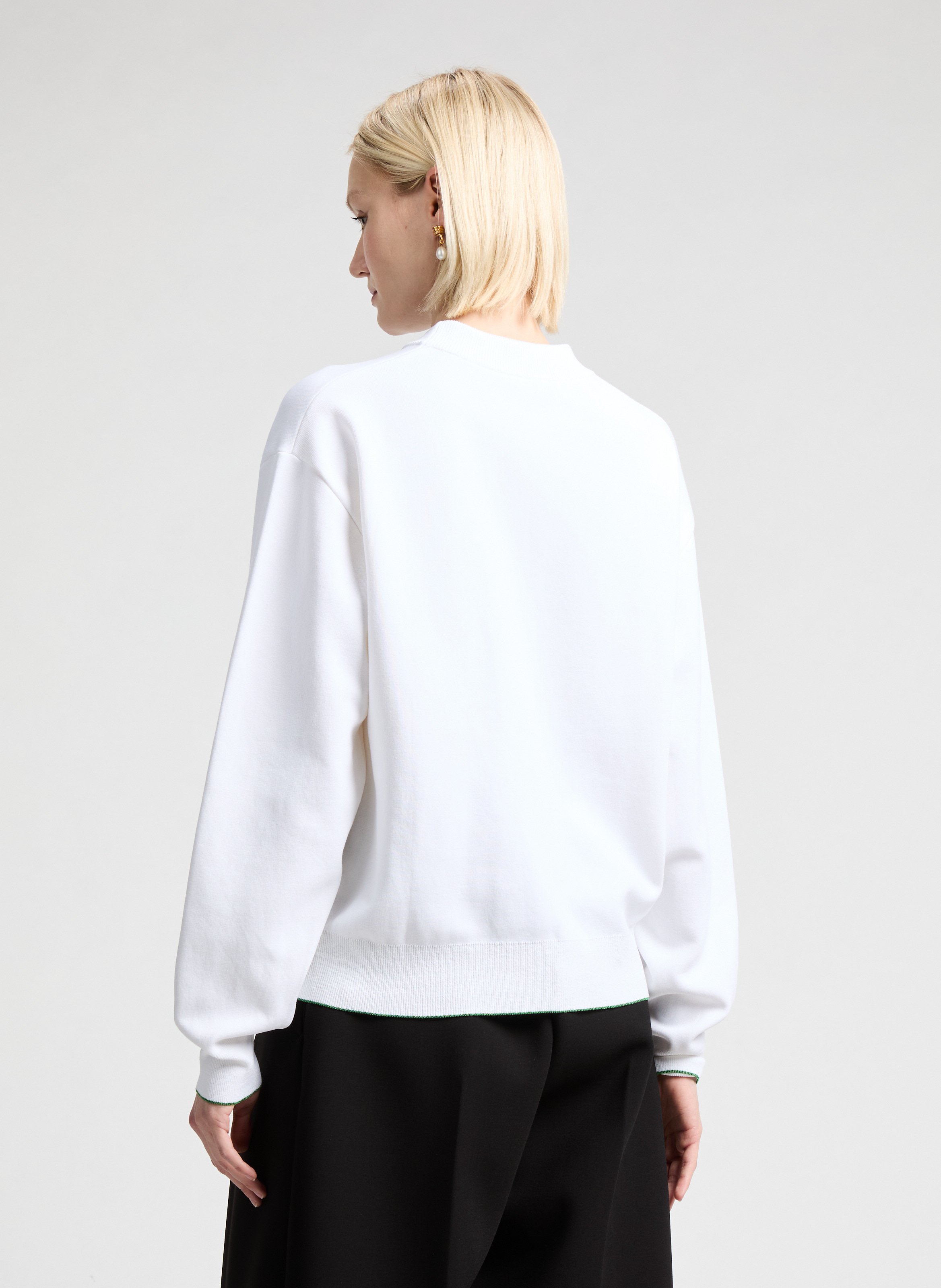 Pull ample brodé en coton mélangé JACQUEMUS Multicolore