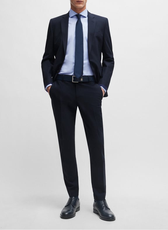 Costume slim-fit en laine mélangée Bleu by BOSS BOSS Costume slim-fit en laine mélangée Bleu