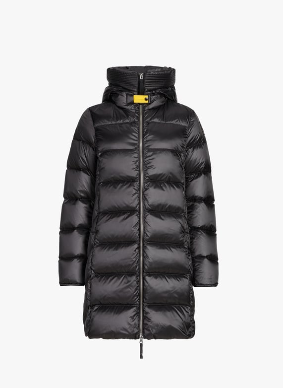 Doudoune mi-longue à capuche Marion | Noir by PARAJUMPERS Doudoune mi-longue à capuche Marion Noir