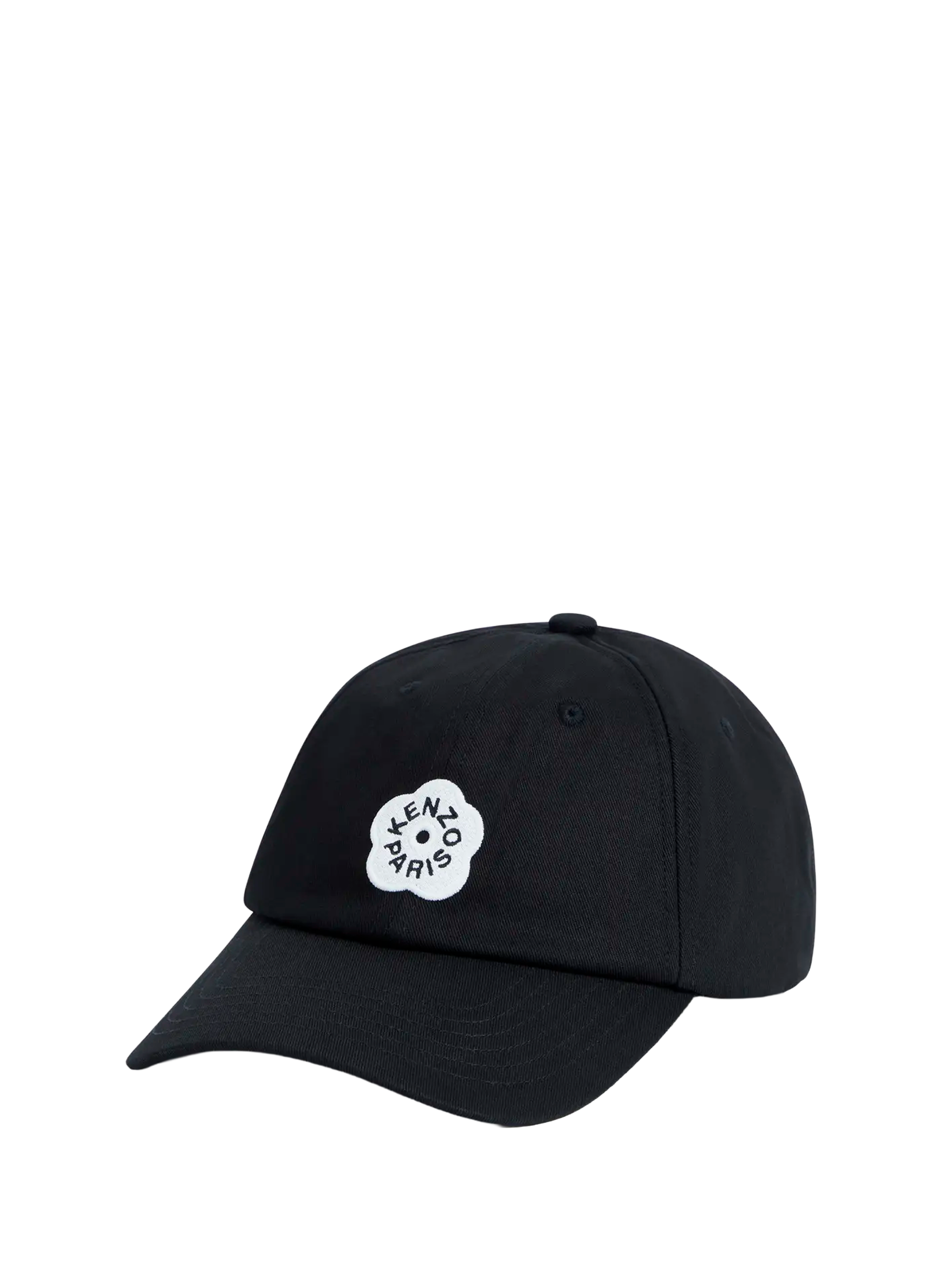 KENZO Casquette à logo en coton Noir