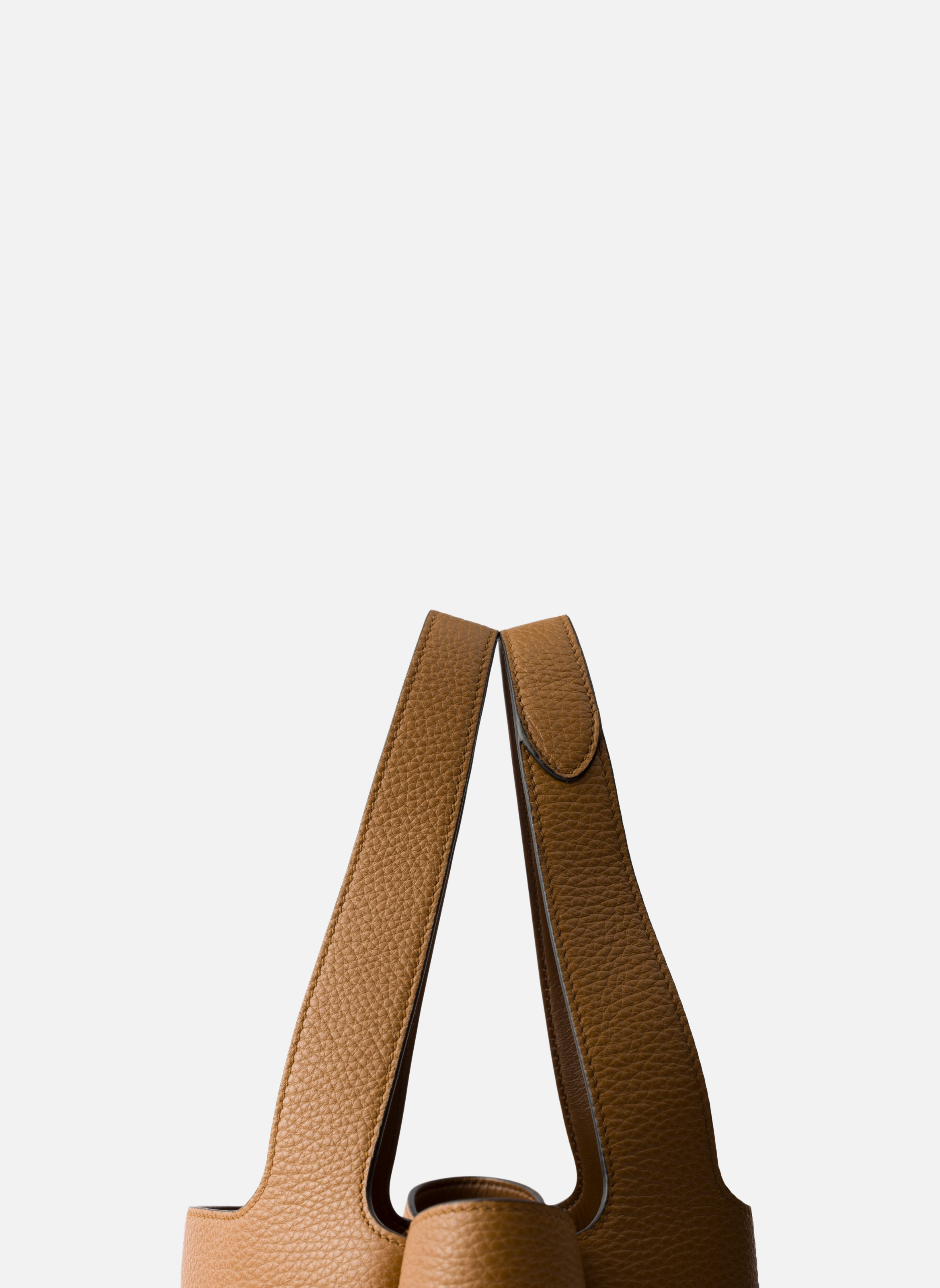 Petit cabas en cuir Marron