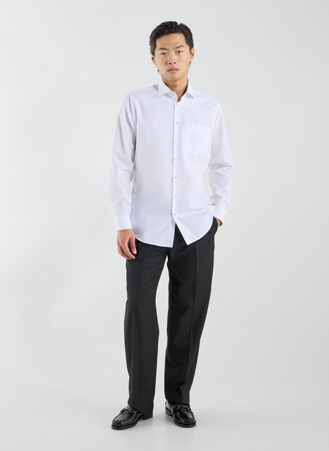 Chemise en coton SEIDENSTICKER Blanc