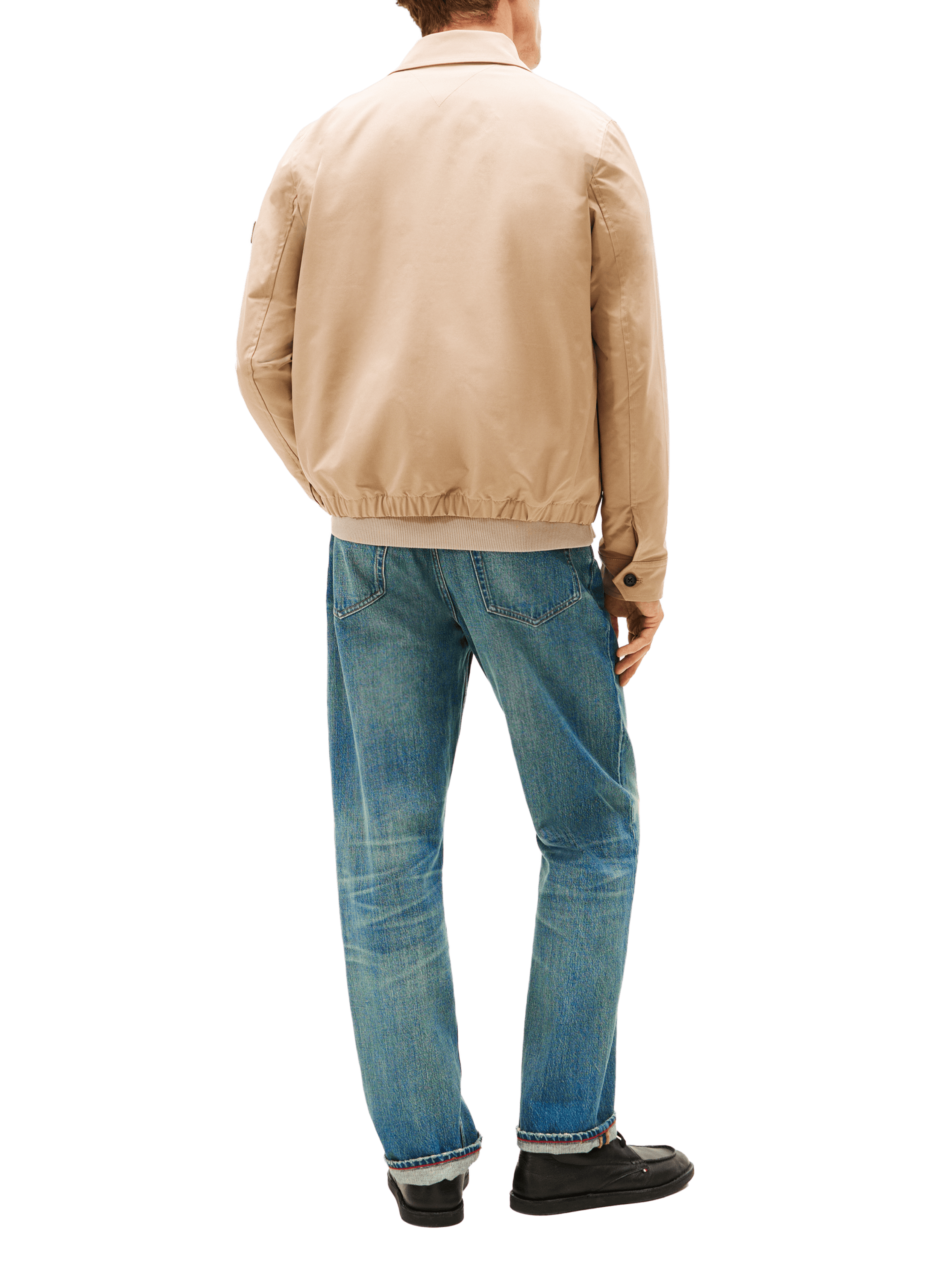 Short Lightweight Zip-Up Jacket TOMMY HILFIGER Beige