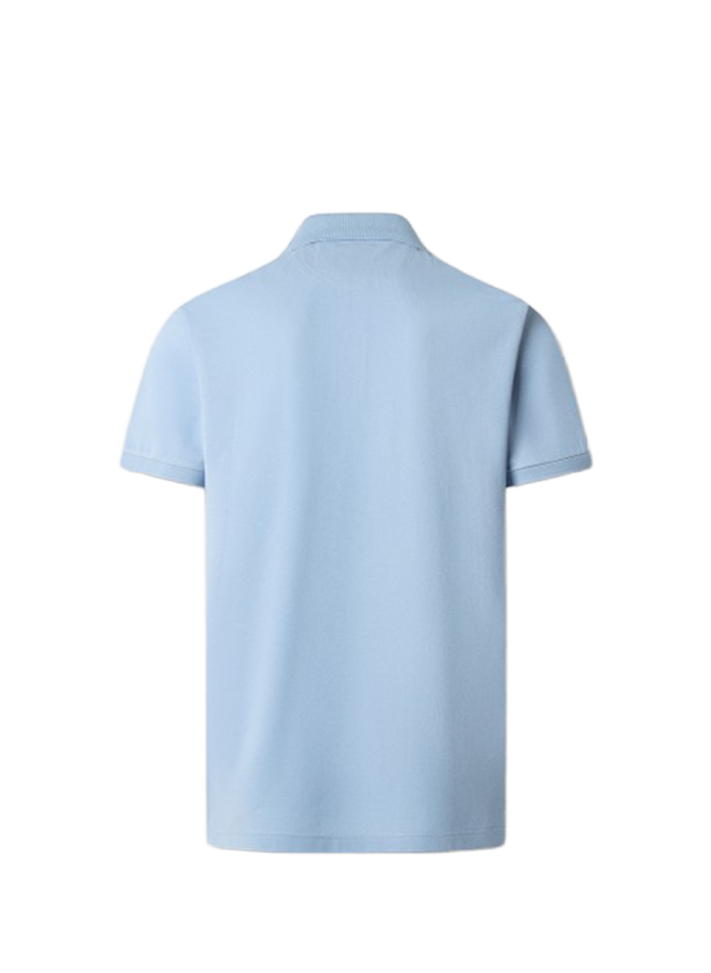 Polo à manches courtes en coton Bleu