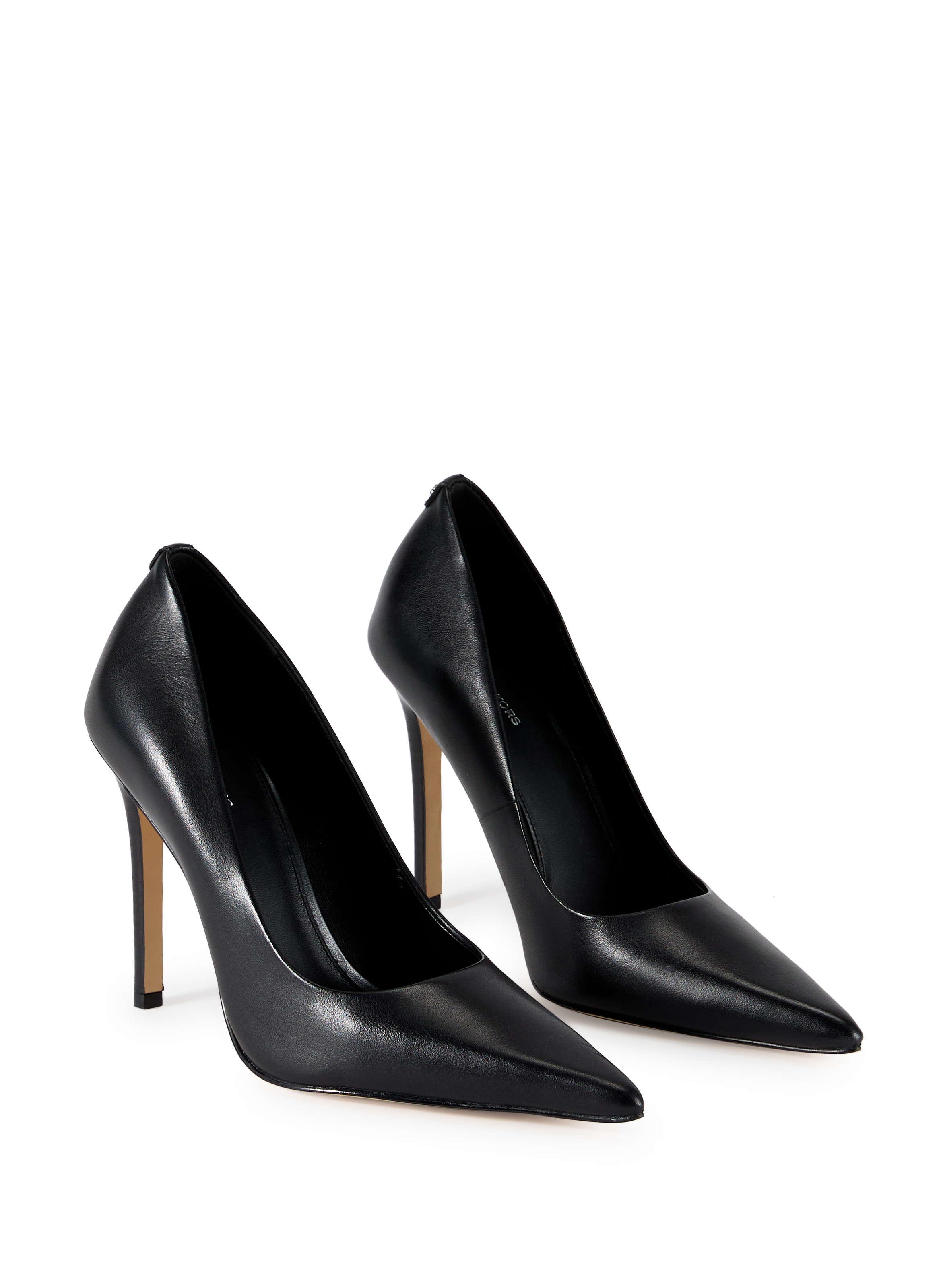 Stiletto heels in mixed leather MICHAEL KORS Black