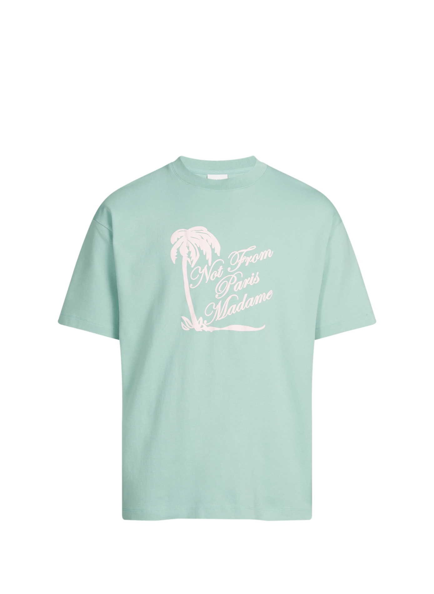 T-shirt imprimé col rond en coton DROLE DE MONSIEUR Vert