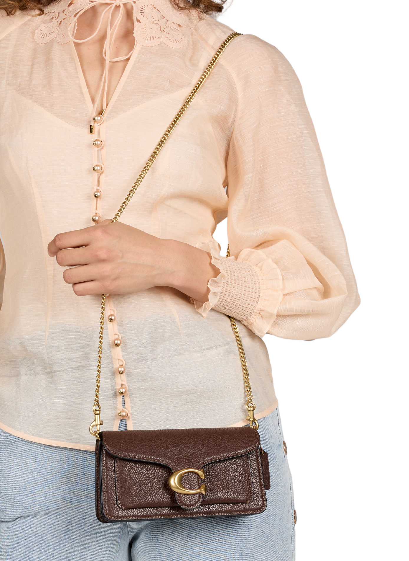 Sac à main Tabby 26 en cuir grainé Marron