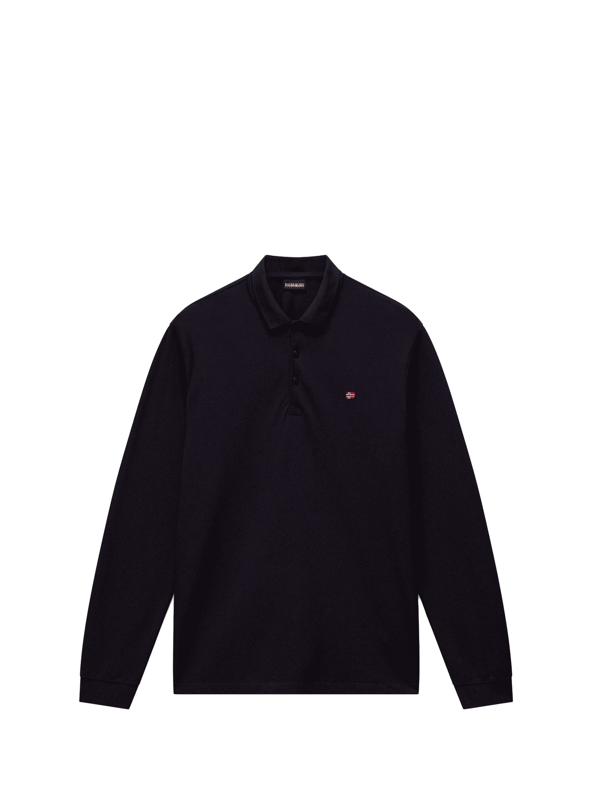 Polo manches longues en coton NAPAPIJRI Noir