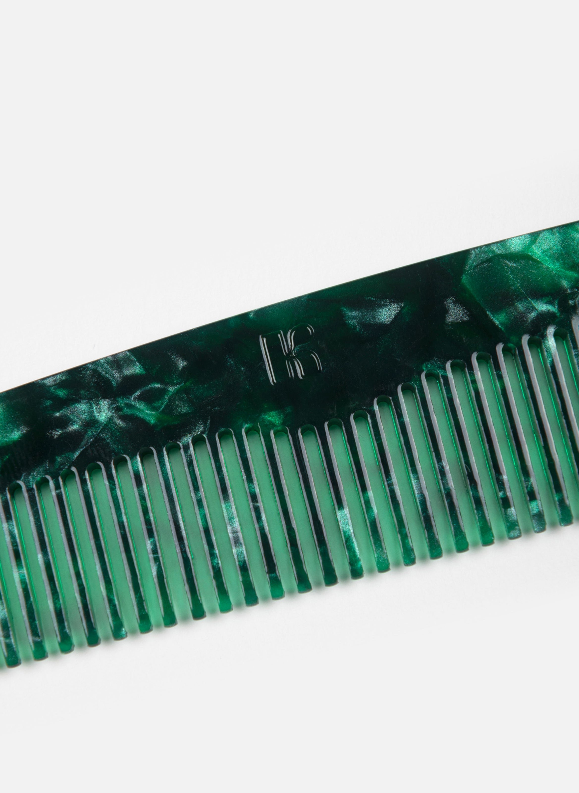 Peigne arum en acétate de cellulose KURAGE GINZA Vert