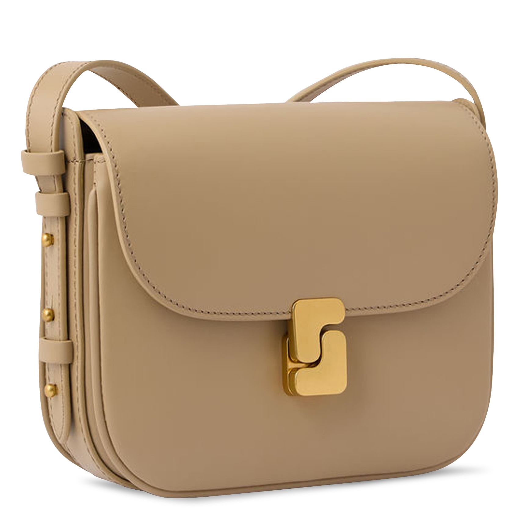 Sac bandoulière en cuir bellissima mini SOEUR Beige