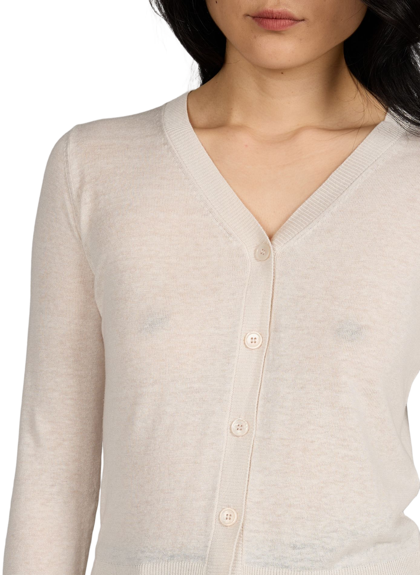 Silk and linen cardigan MAX MARA WEEK END Beige
