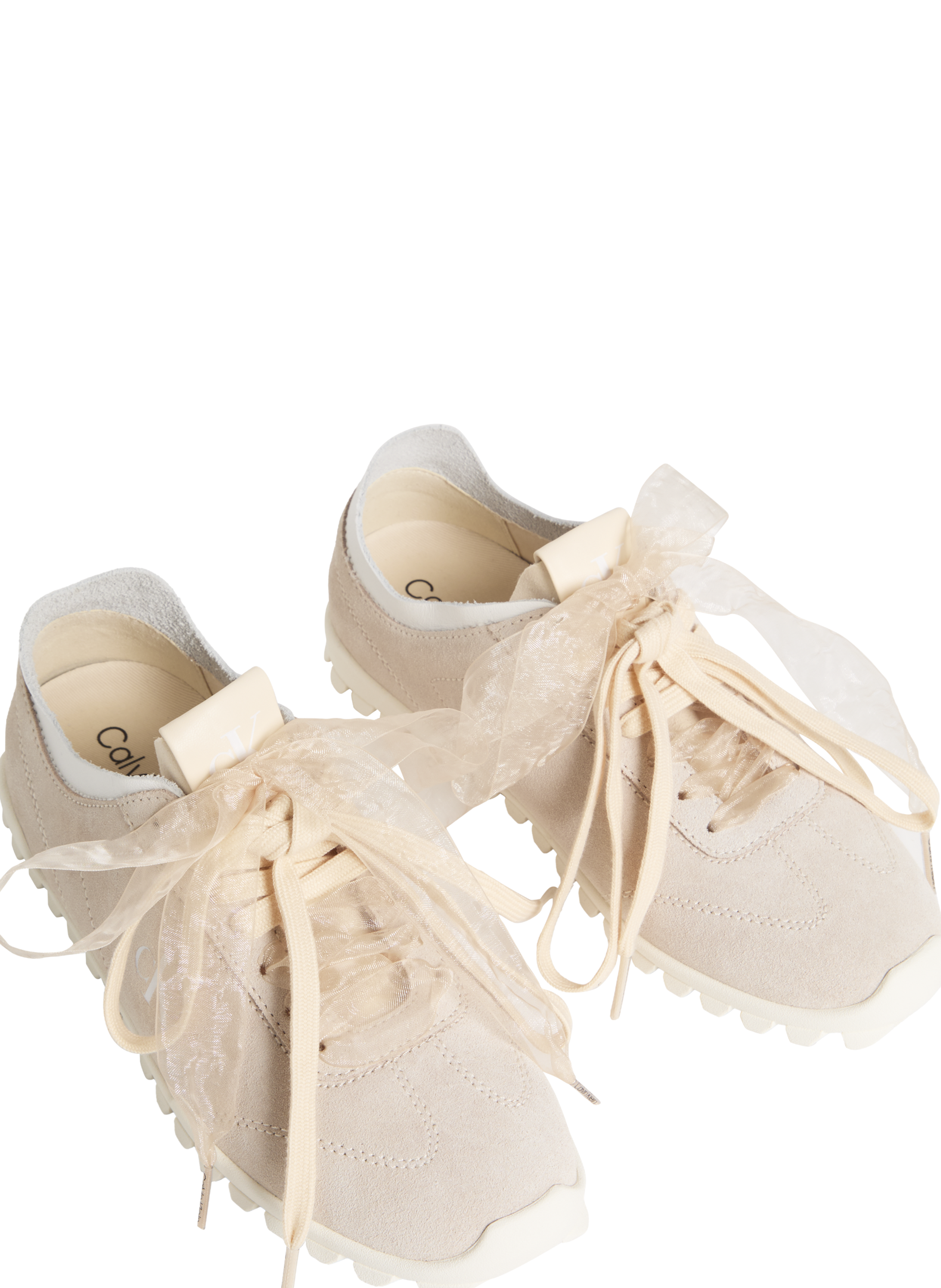Low-top suede running sneakers Murica CALVIN KLEIN Beige