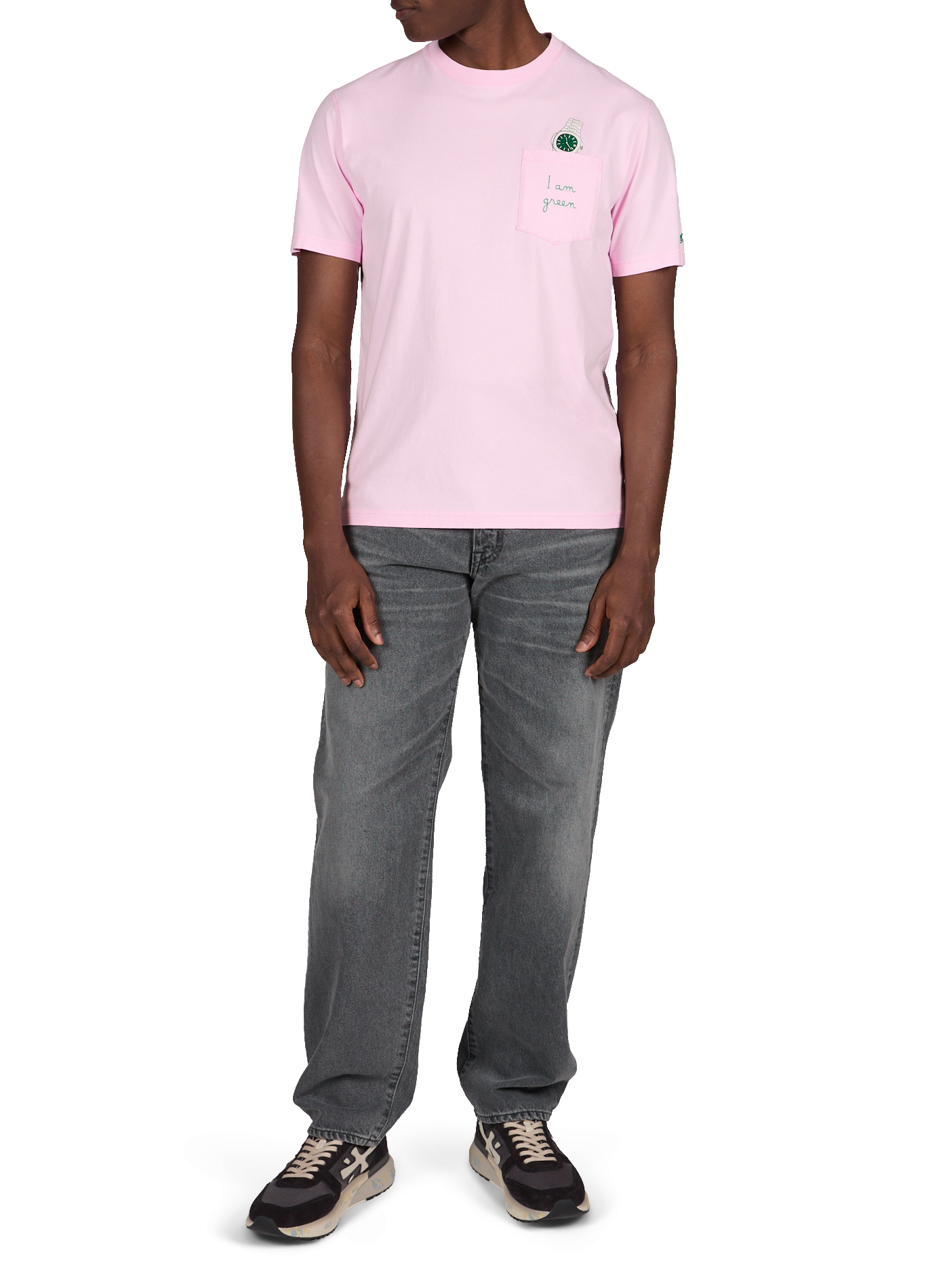 Straight cotton t-shirt MC2 SAINT BARTH Pink
