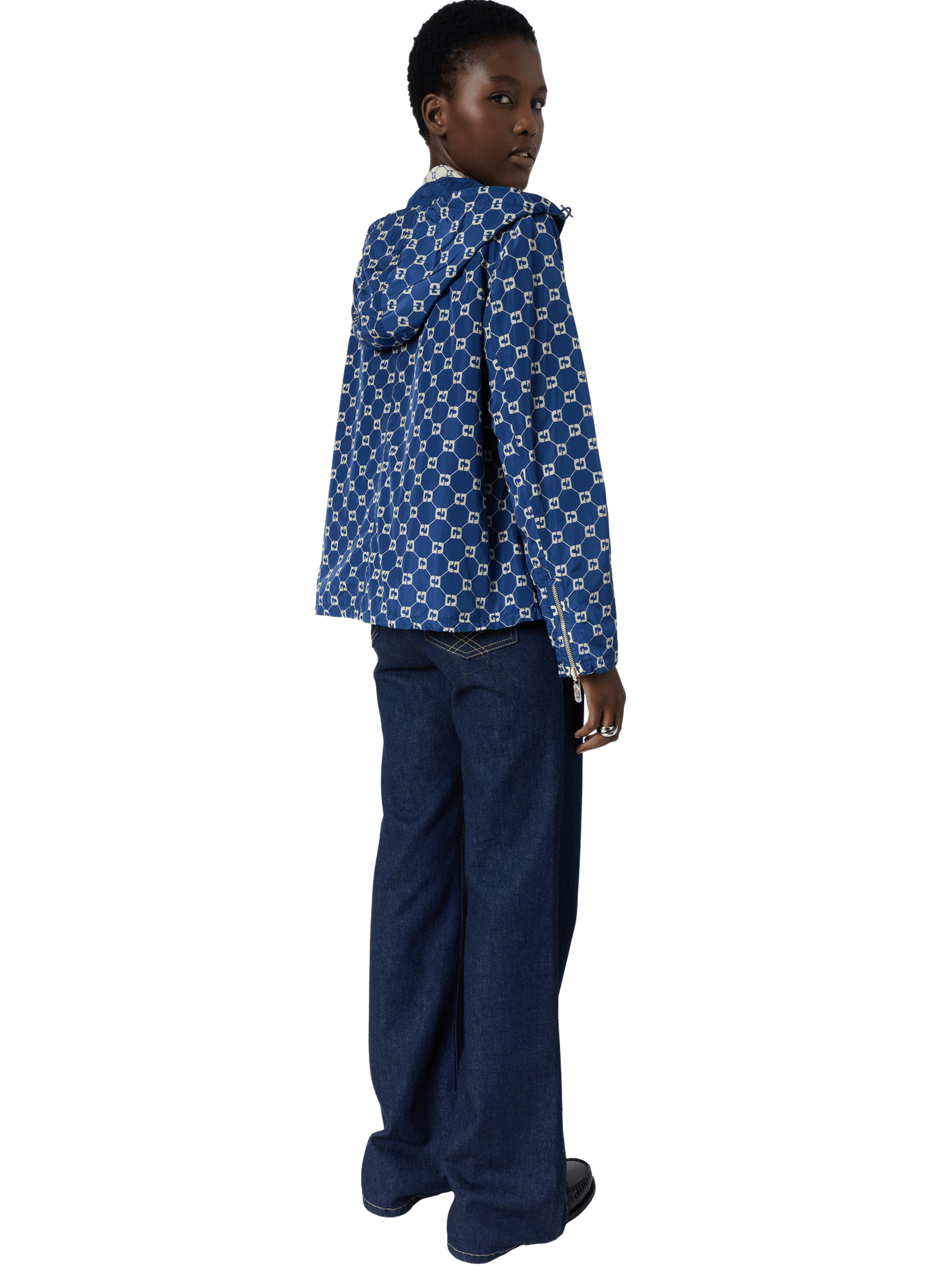 Parka courte à monogramme - juline GERARD DAREL Bleu