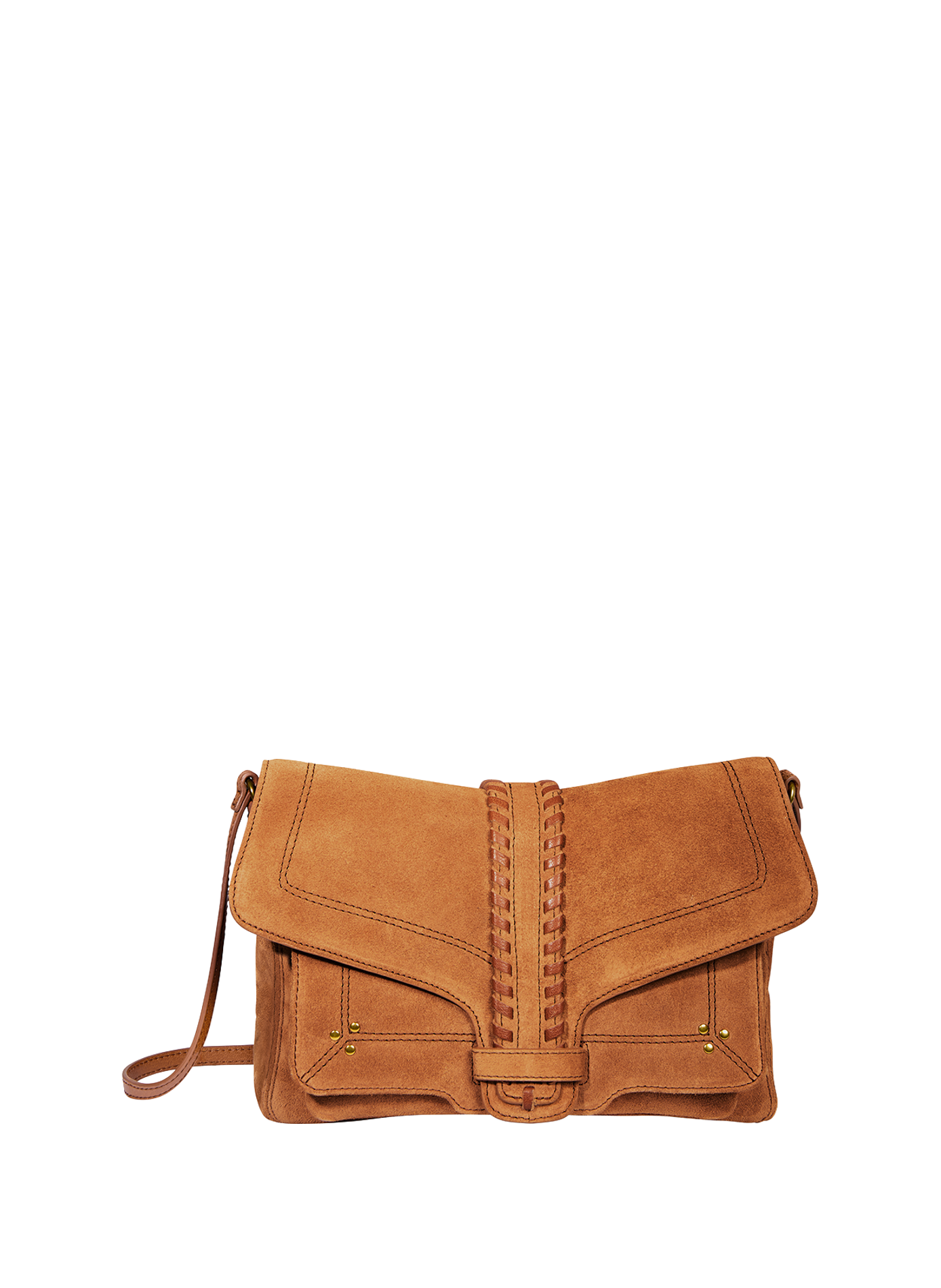 Sac épaule en cuir suédé JÉRÔME DREYFUSS Marron