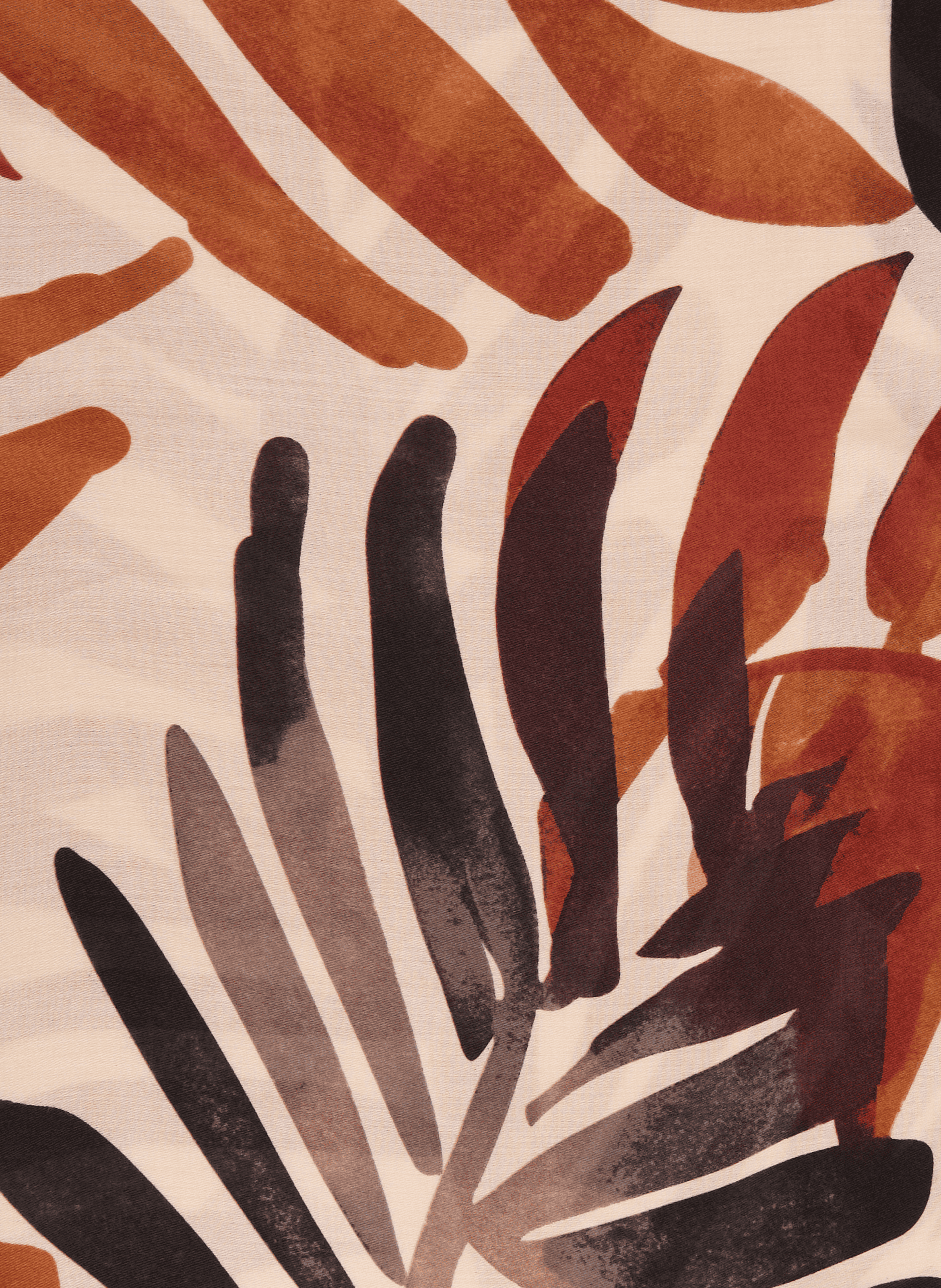 Floral Patterned Scarf AU PRINTEMPS PARIS Orange
