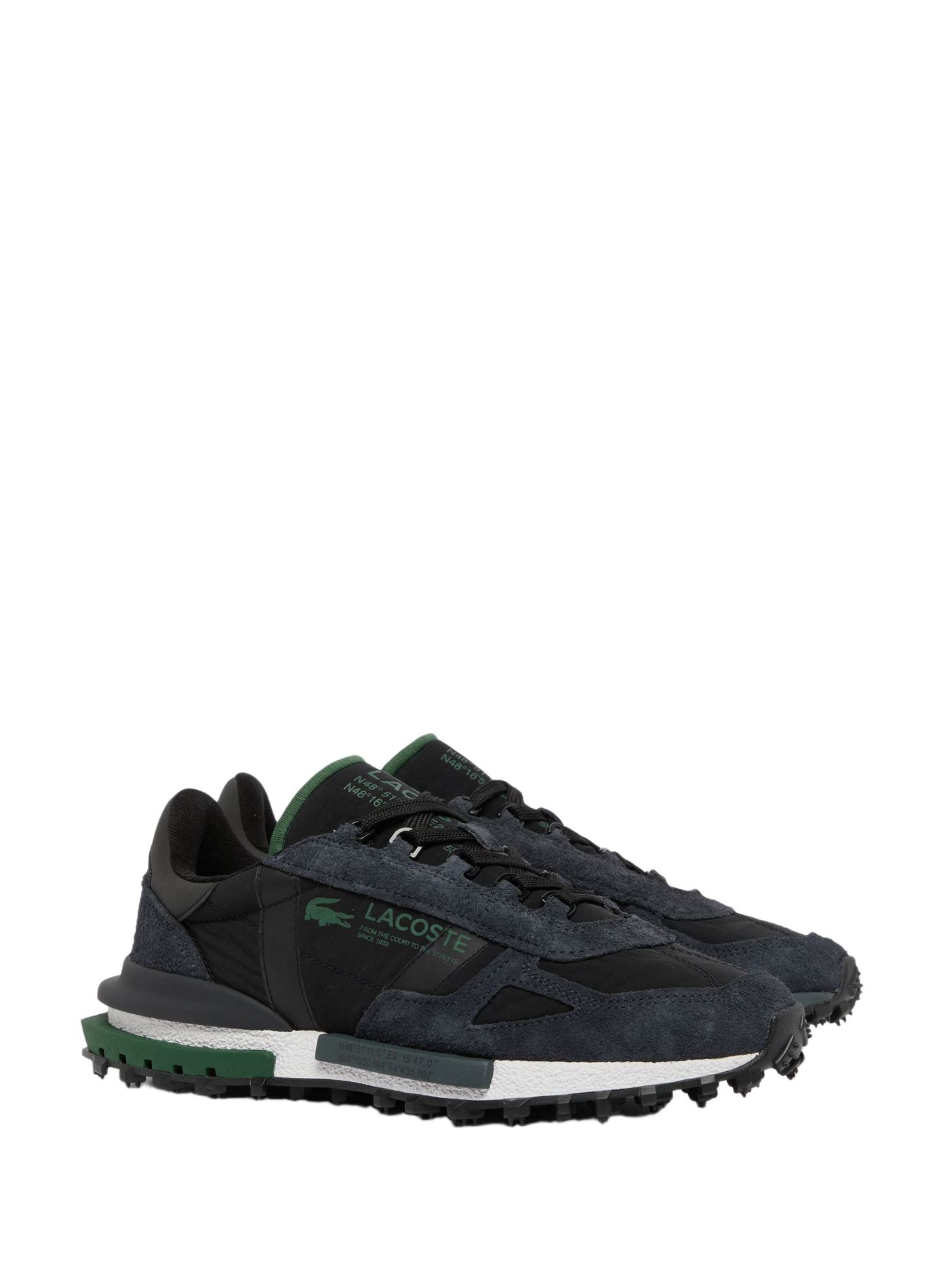 Low-top sneakers ELITE ACTIVE 1262 SMA with laces LACOSTE Black