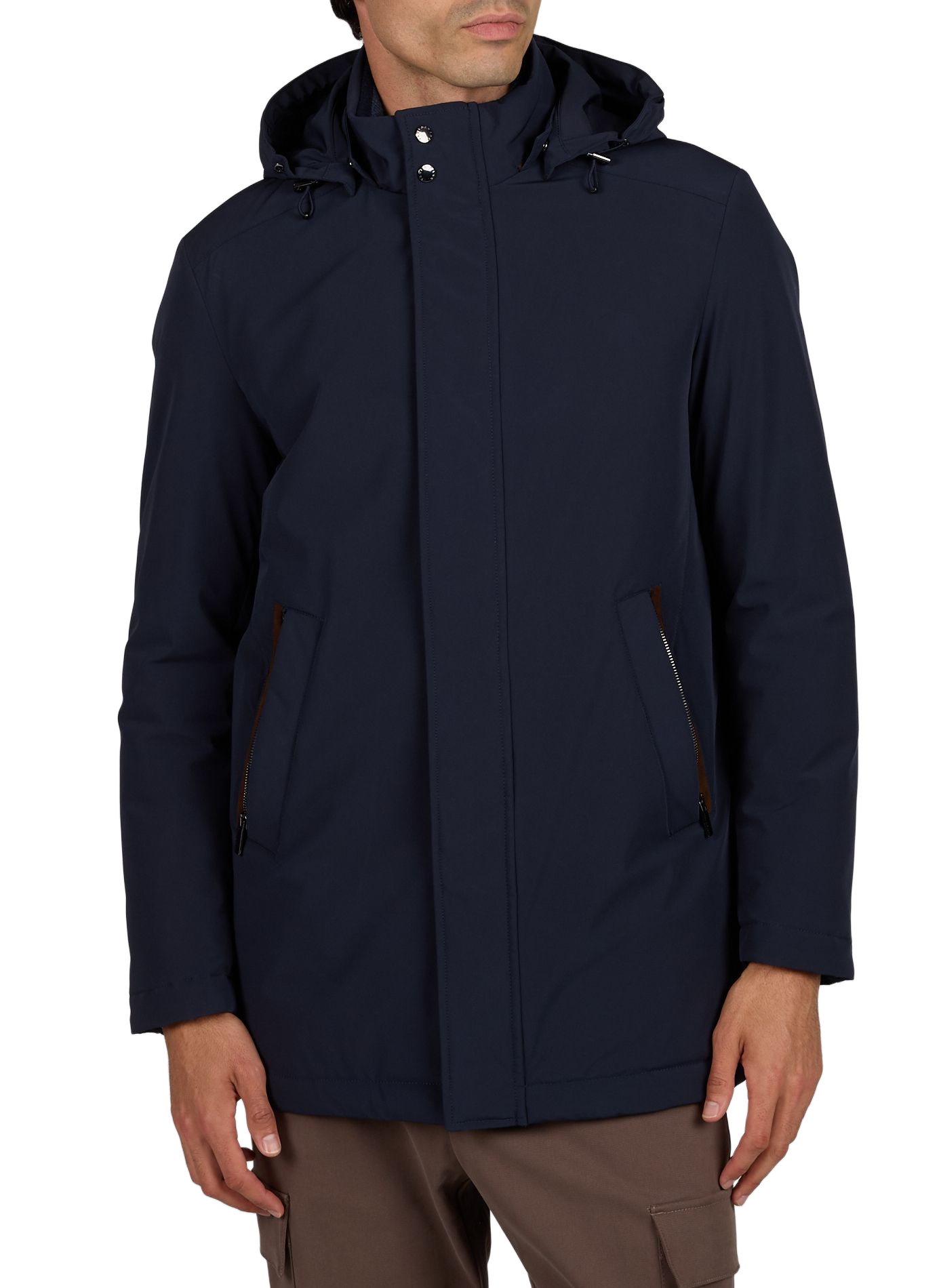 Halflange parka met capuchon PAUL & SHARK Blauw