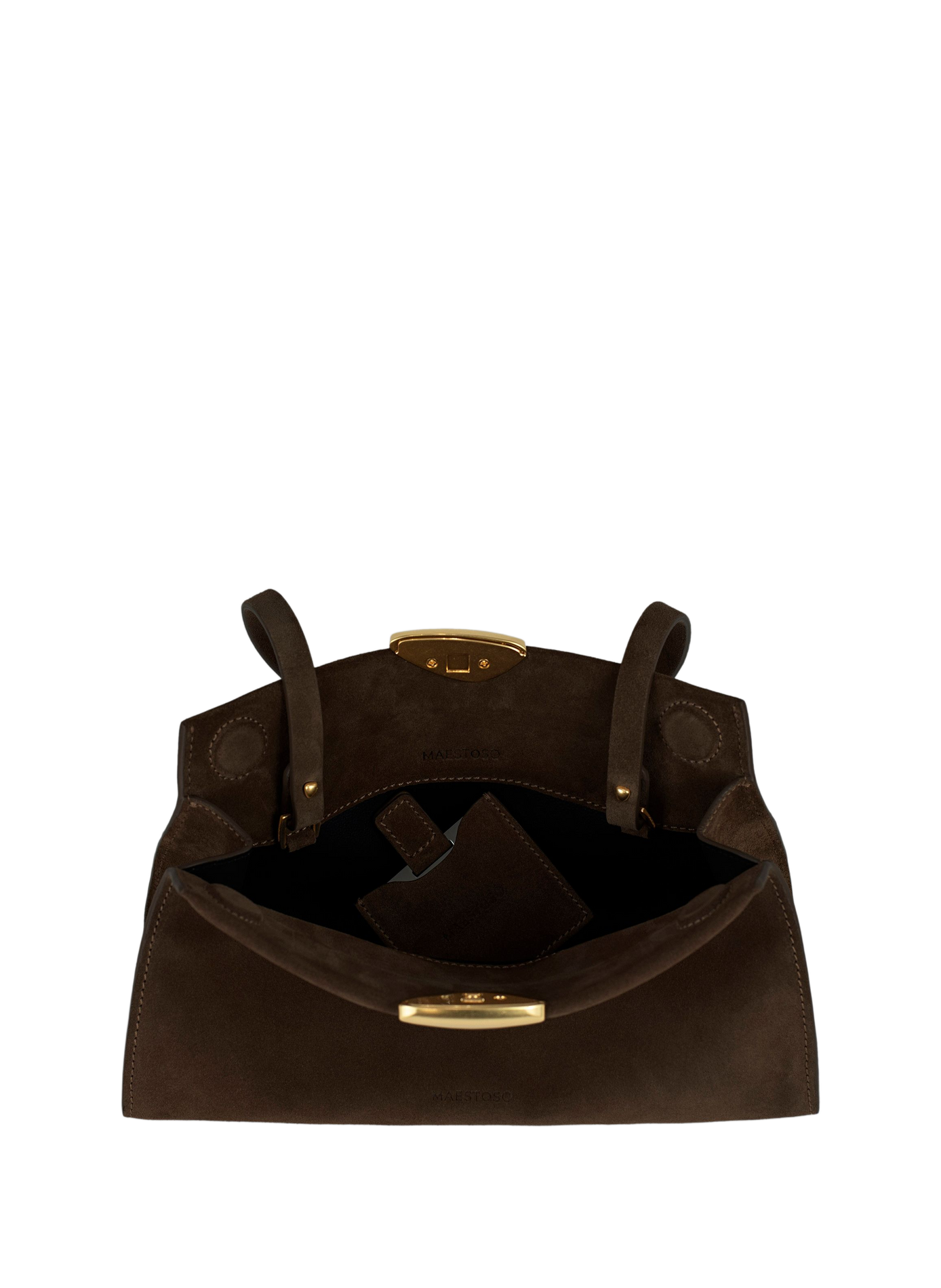 Noa Soft calfskin handbag MAISON MAESTOSO Brown