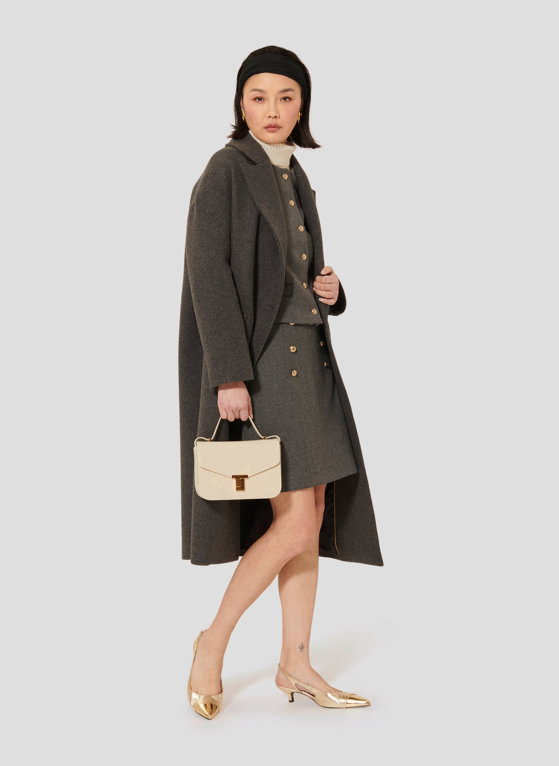Manteau milo TARA JARMON Gris