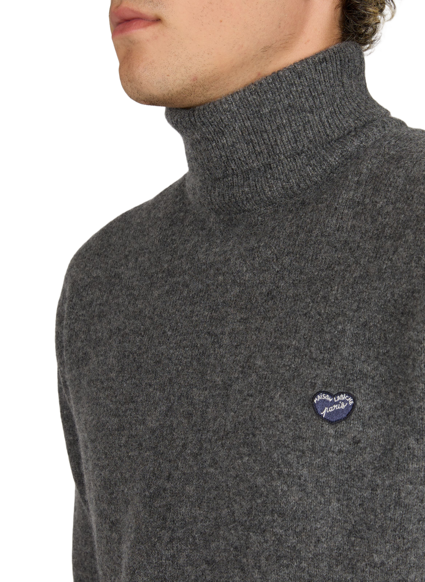 Rollkragenpullover Civiale aus reiner Schurwolle MAISON LABICHE Grau