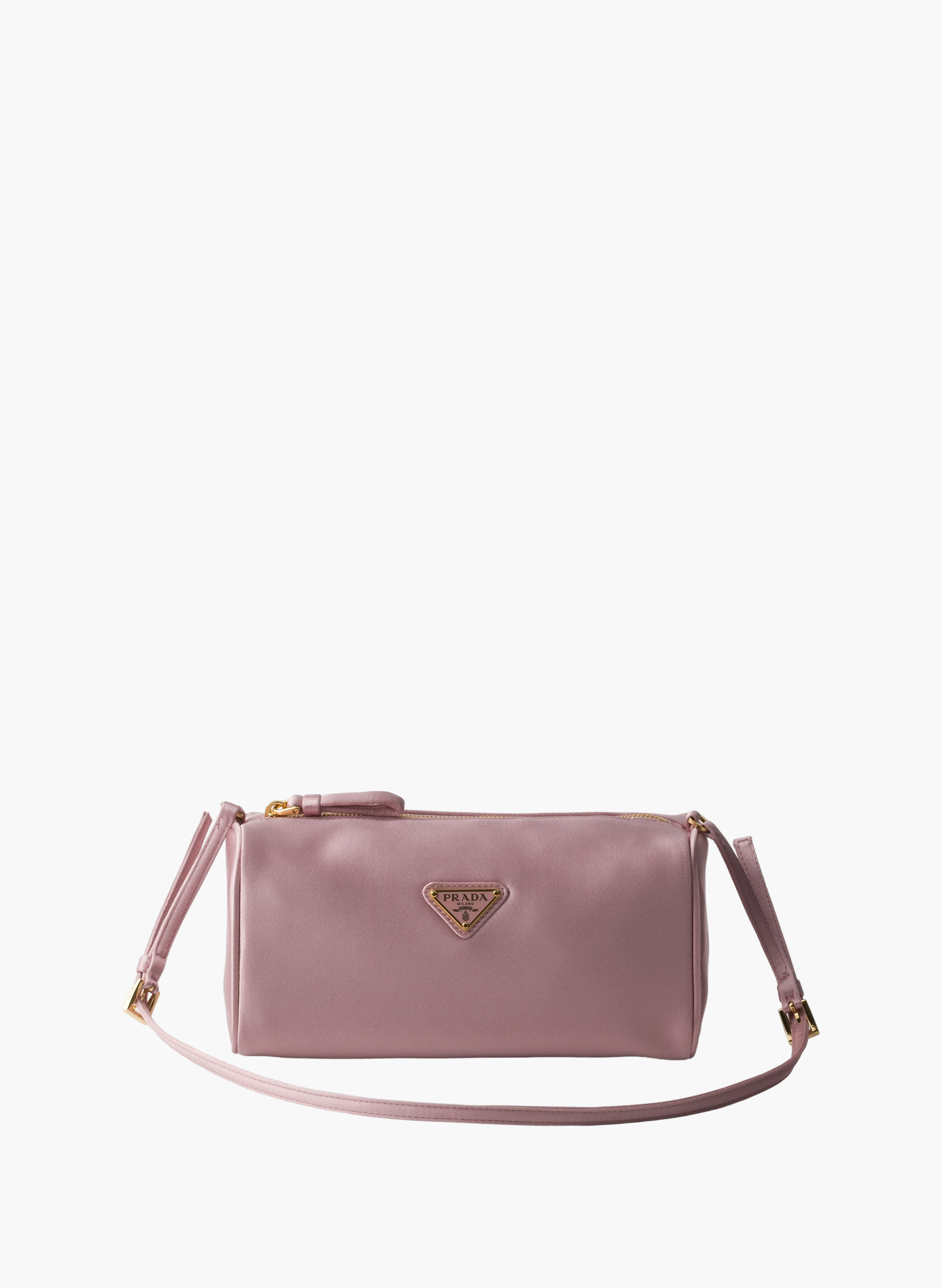 Mini sac en satin PRADA Rose
