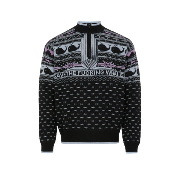 Pull Save the fucking whales en cachemire