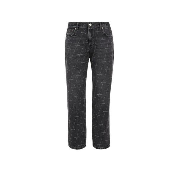 Jean imprimé logo all over