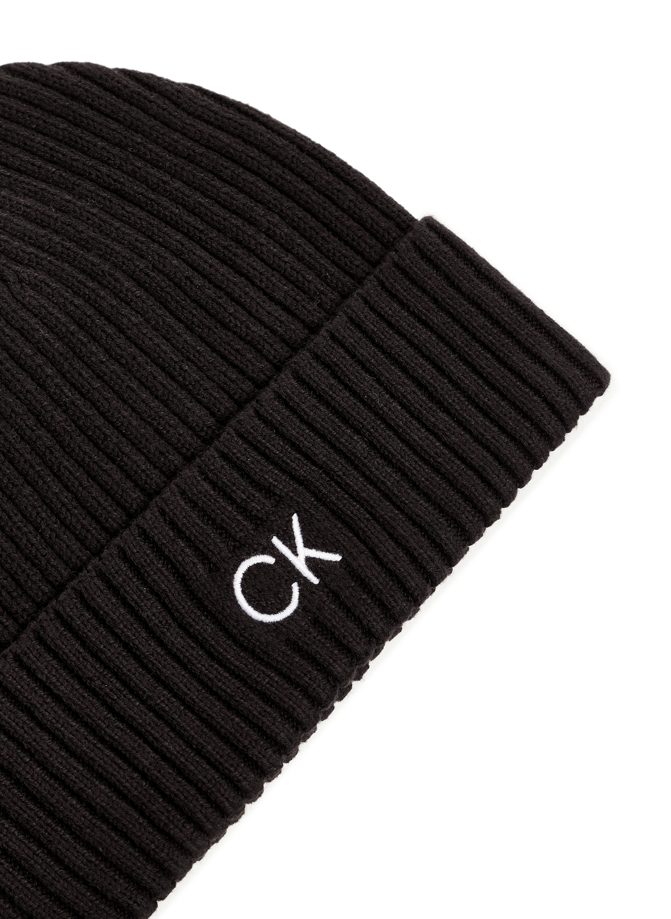 Bonnet en maille côtelée