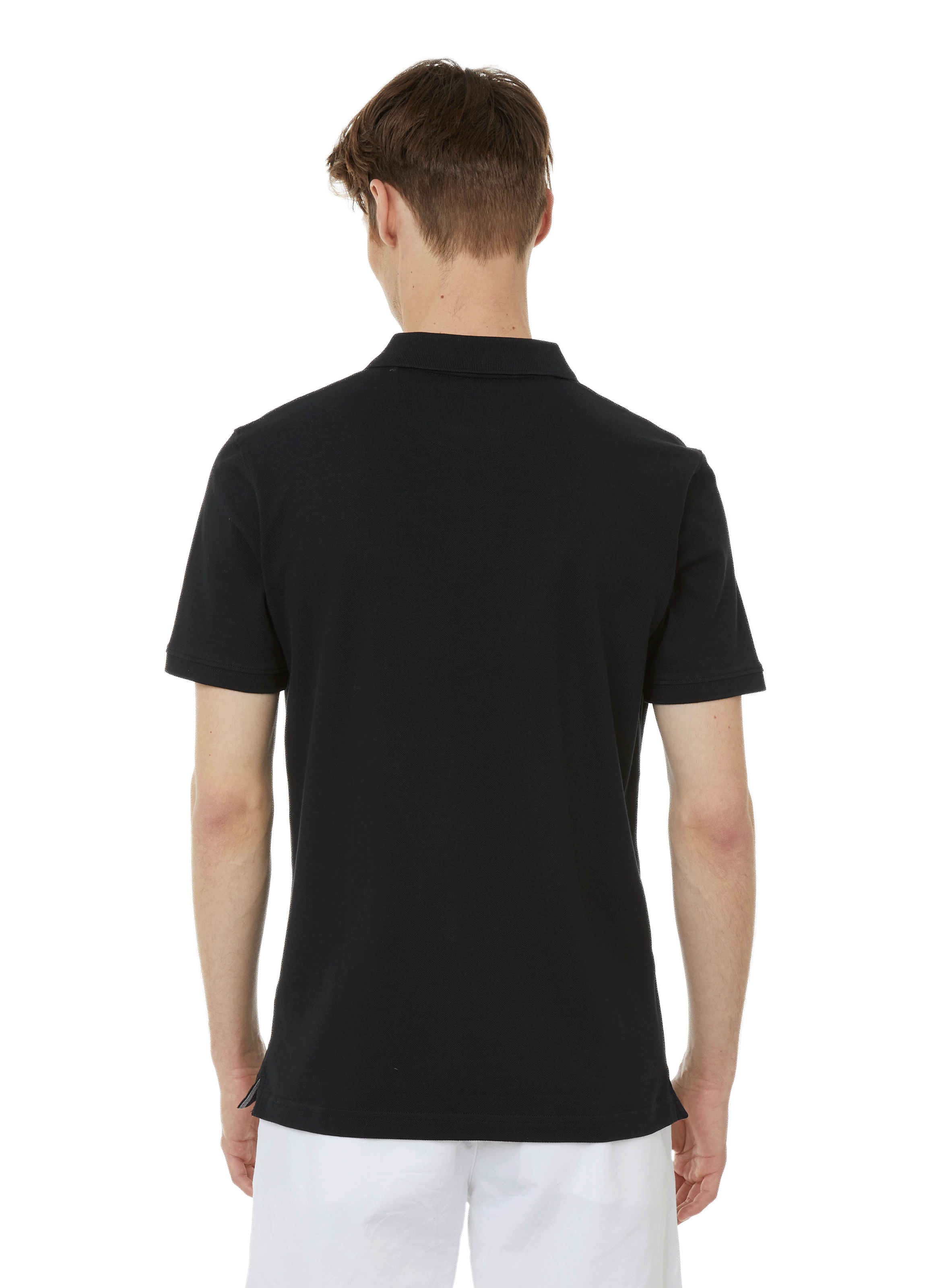 Polo uni en piqué de coton EDEN PARK Noir